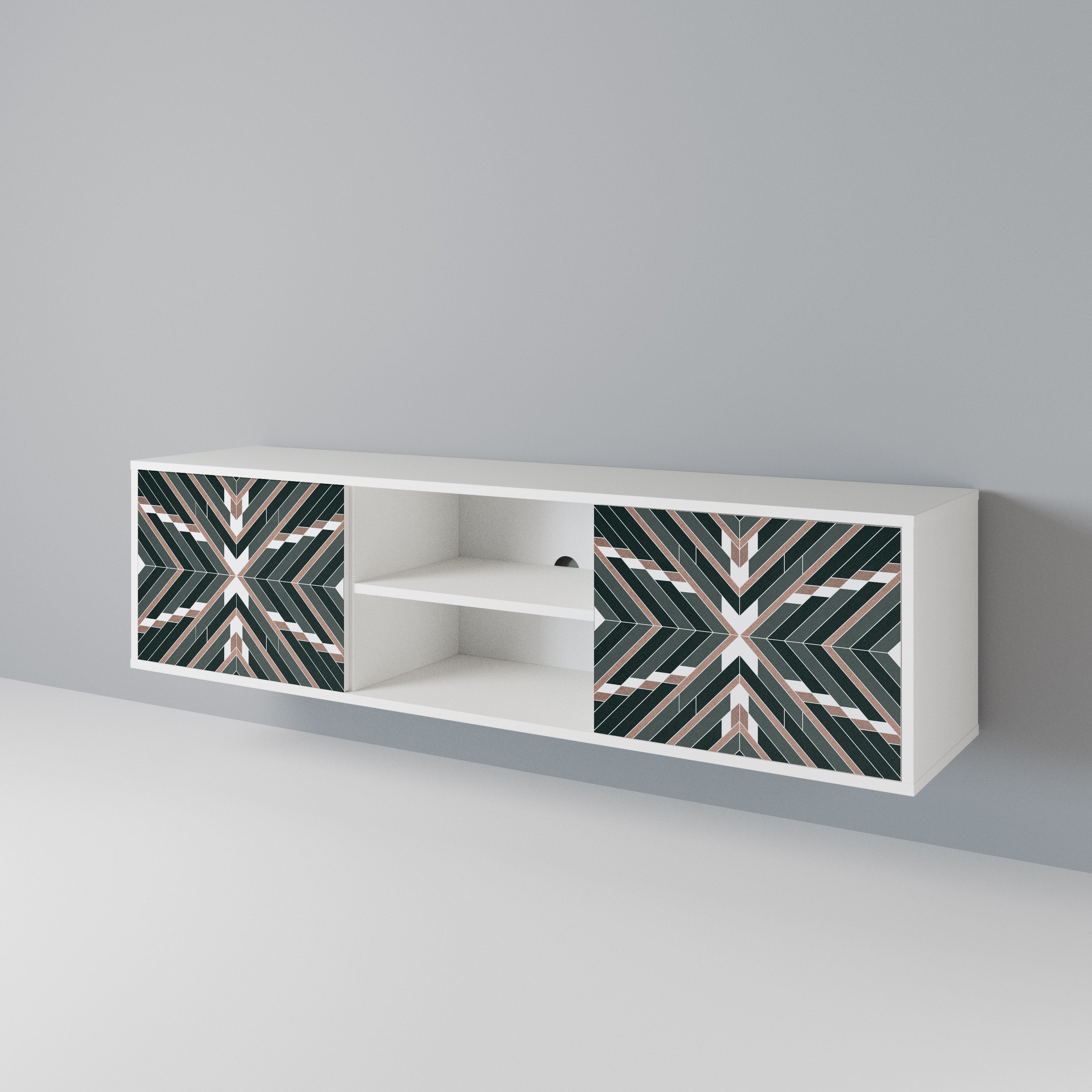 DIMENSION DELIGHTS Mueble de TV de 2 Puertas
