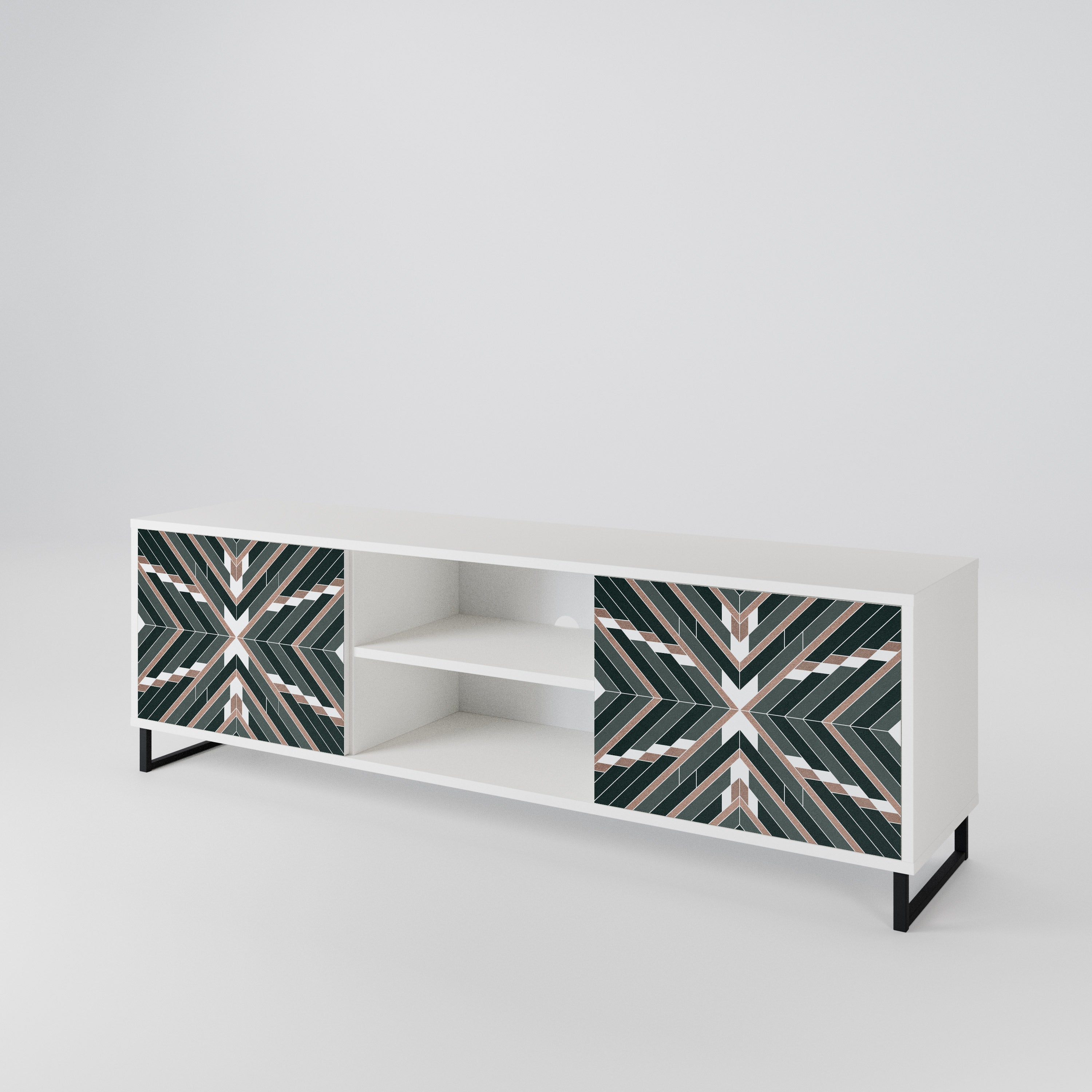 DIMENSION DELIGHTS Mueble de TV de 2 Puertas