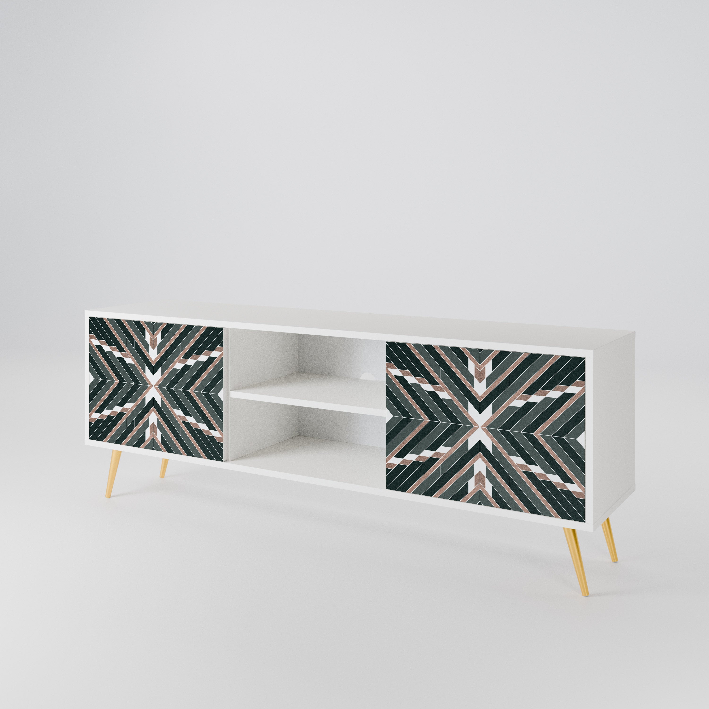 DIMENSION DELIGHTS Mueble de TV de 2 Puertas