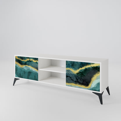 GOLDRUSH ODYSSEY Mueble de TV de 2 Puertas