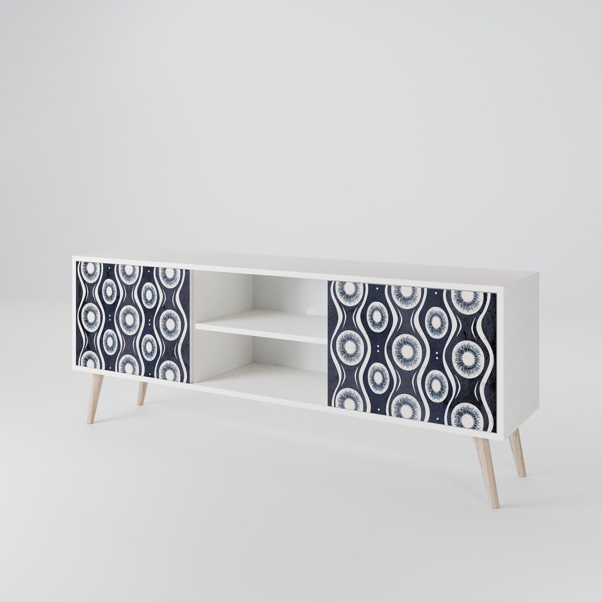 GRAPHITE EYES Mueble de TV de 2 Puertas