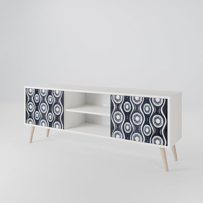 GRAPHITE EYES Mueble de TV de 2 Puertas