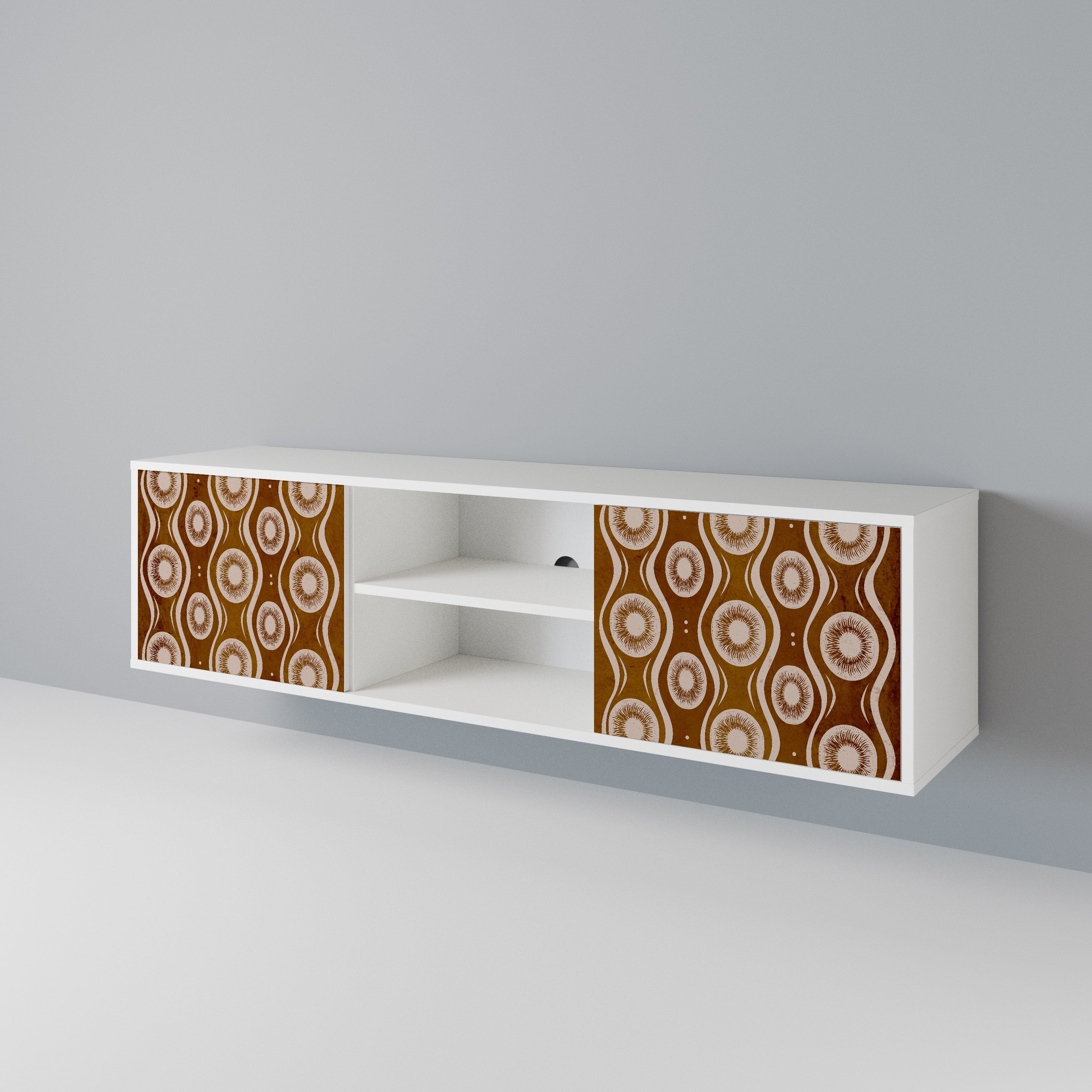 BROWN EYES Mueble de TV de 2 Puertas