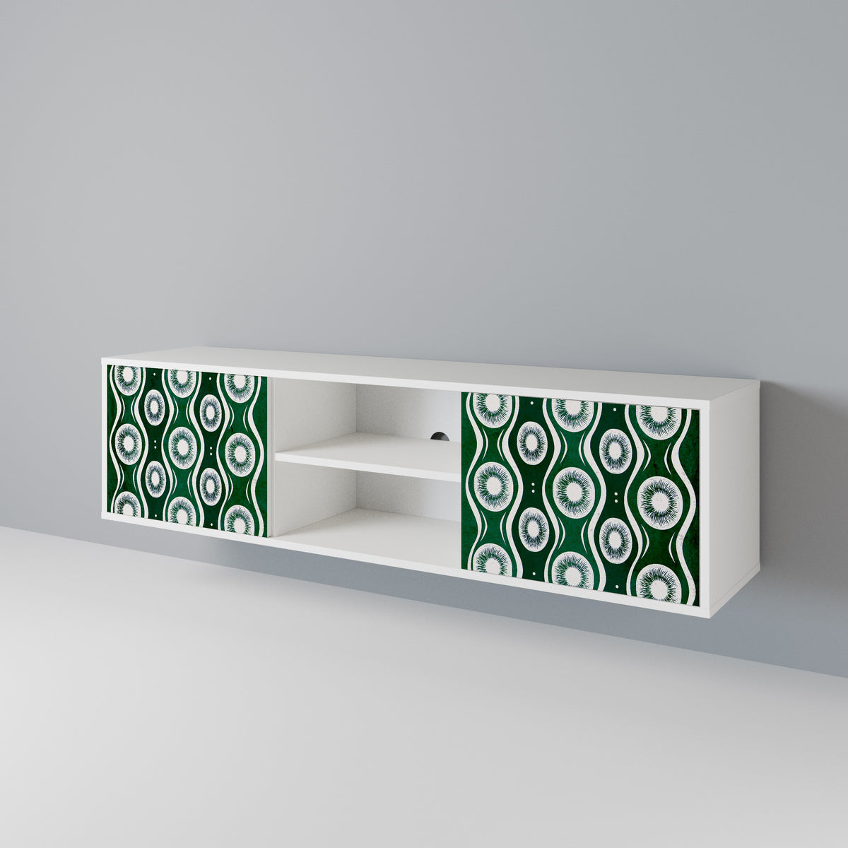 GREEN EYES Mueble de TV de 2 Puertas