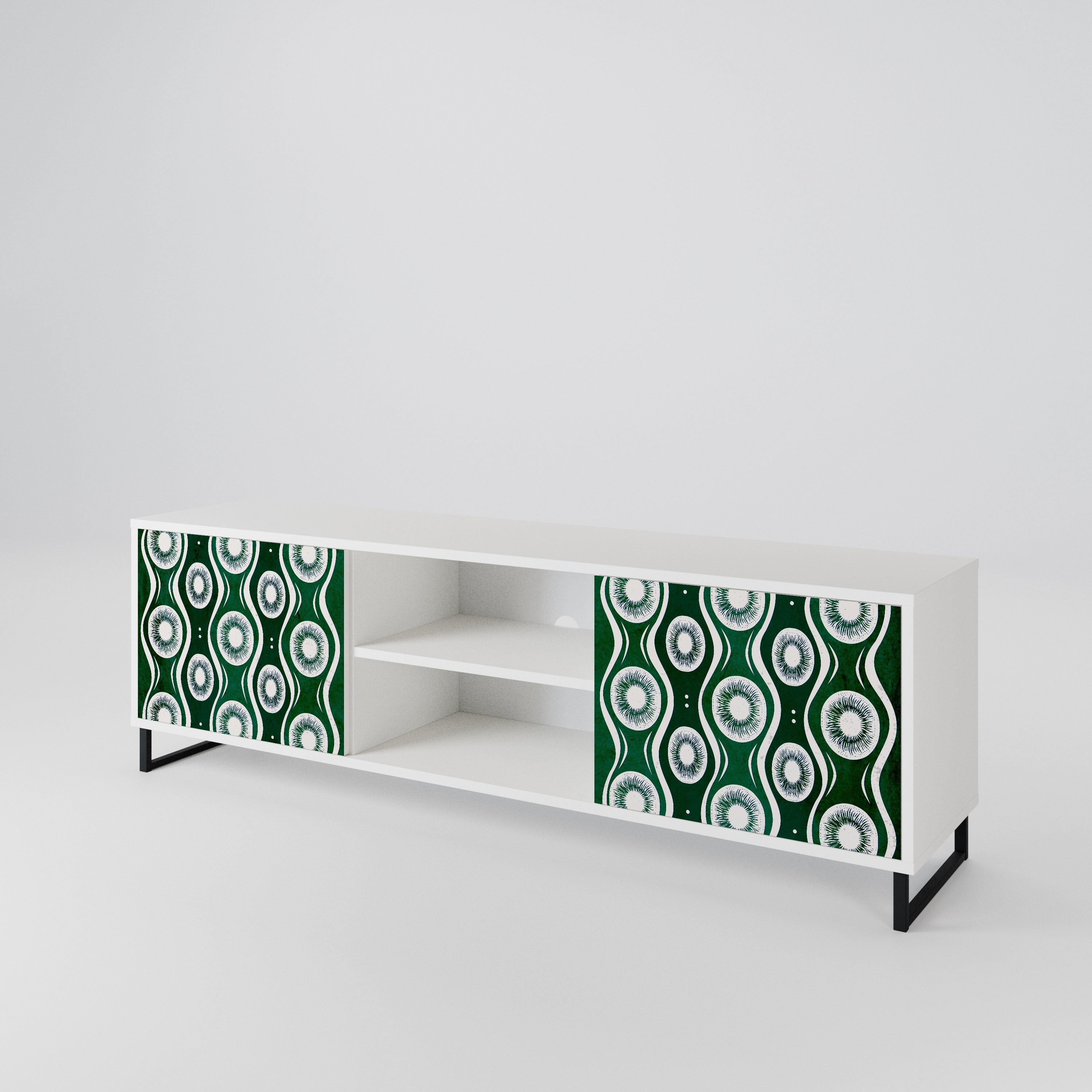 GREEN EYES Mueble de TV de 2 Puertas