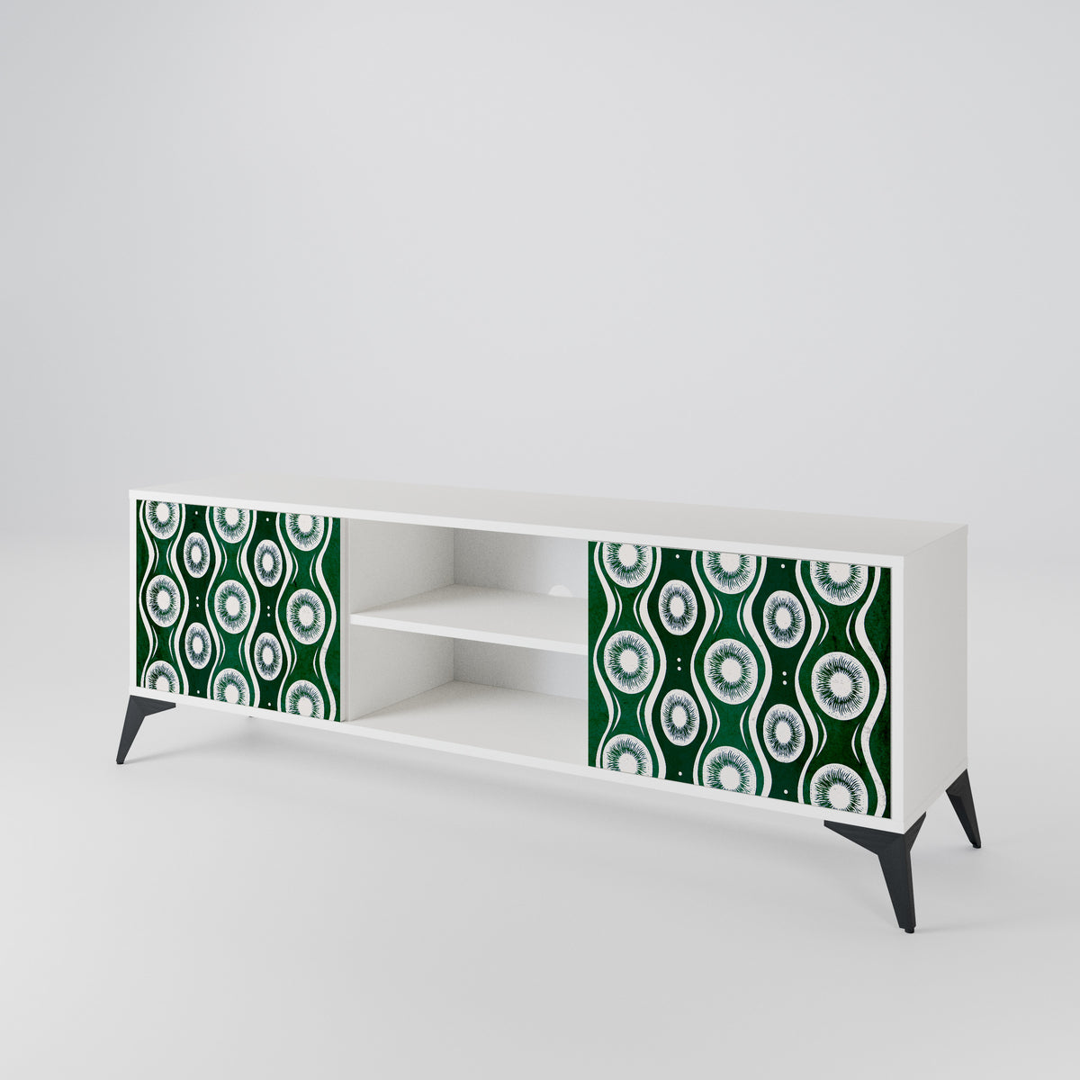 GREEN EYES Mueble de TV de 2 Puertas