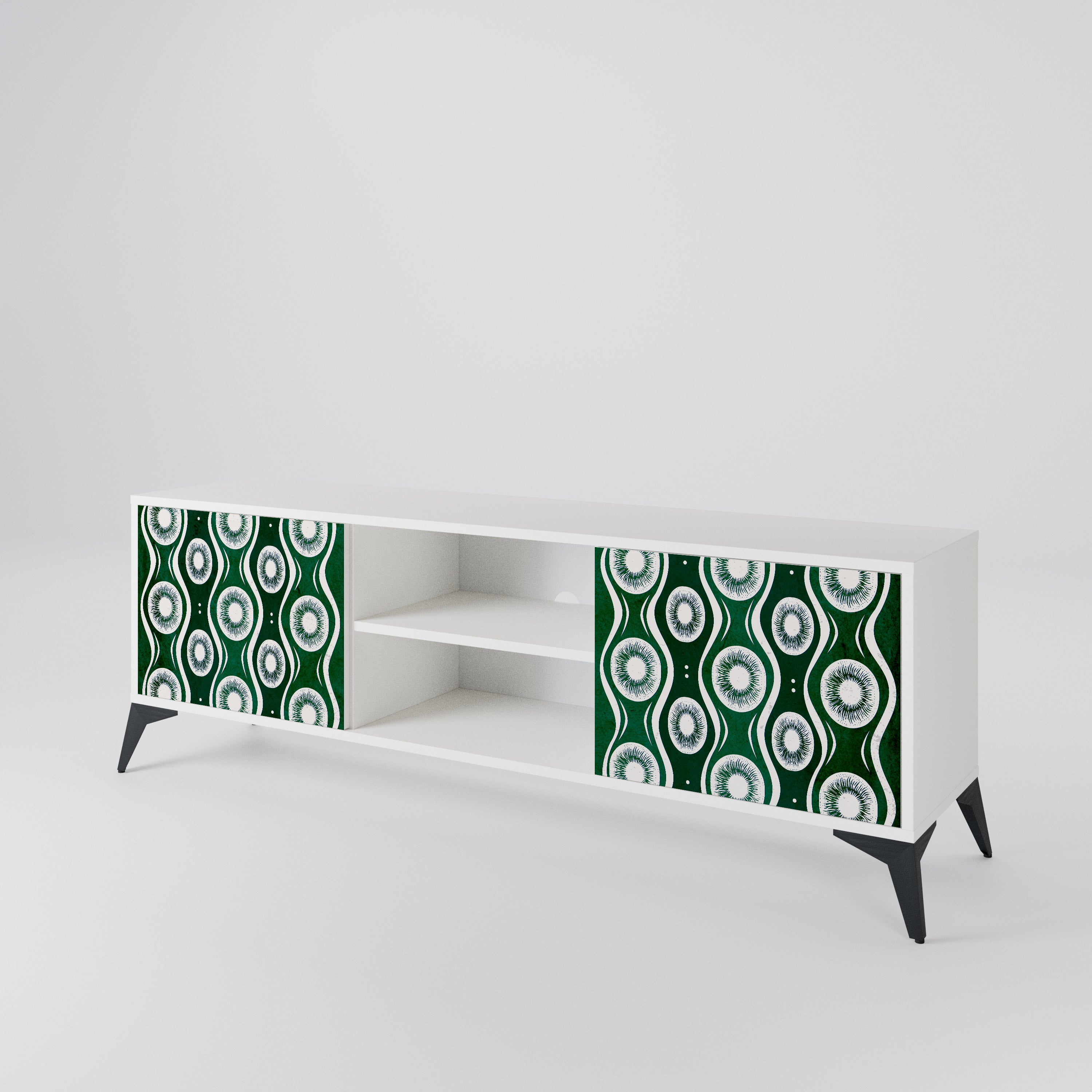 GREEN EYES Mueble de TV de 2 Puertas