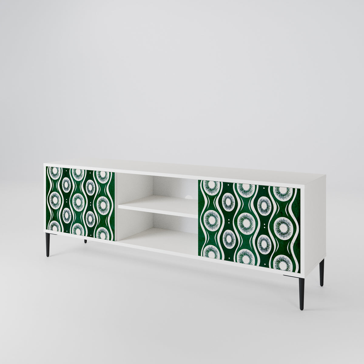 GREEN EYES Mueble de TV de 2 Puertas