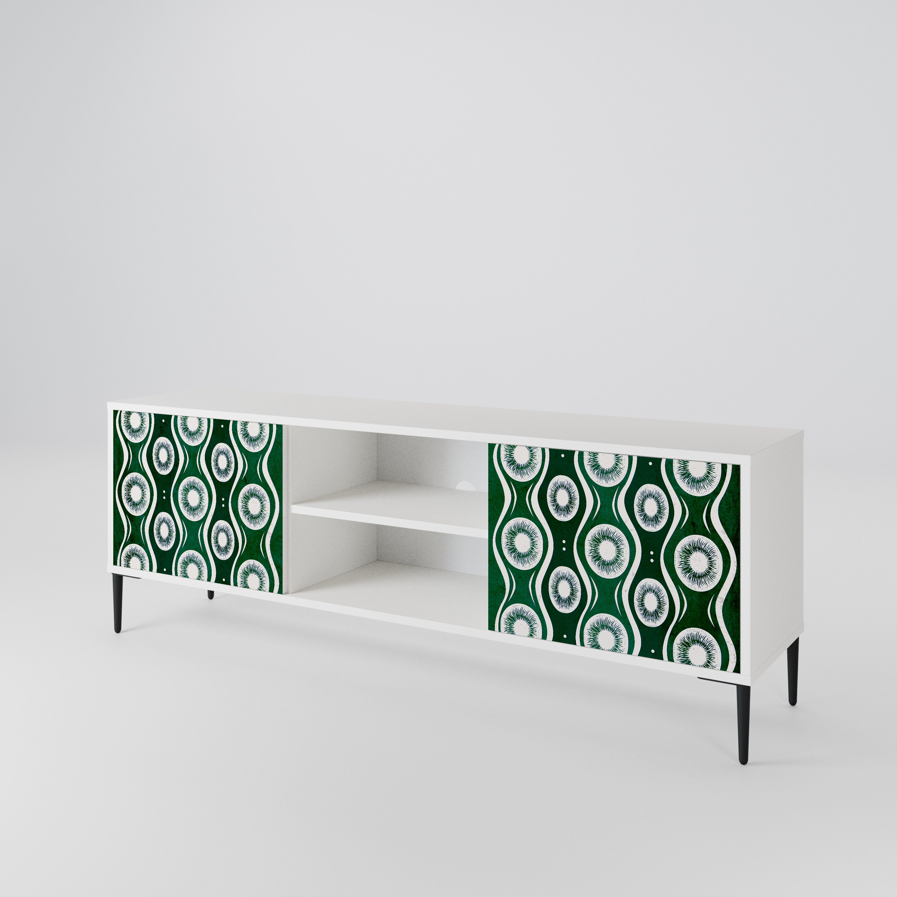 GREEN EYES Mueble de TV de 2 Puertas