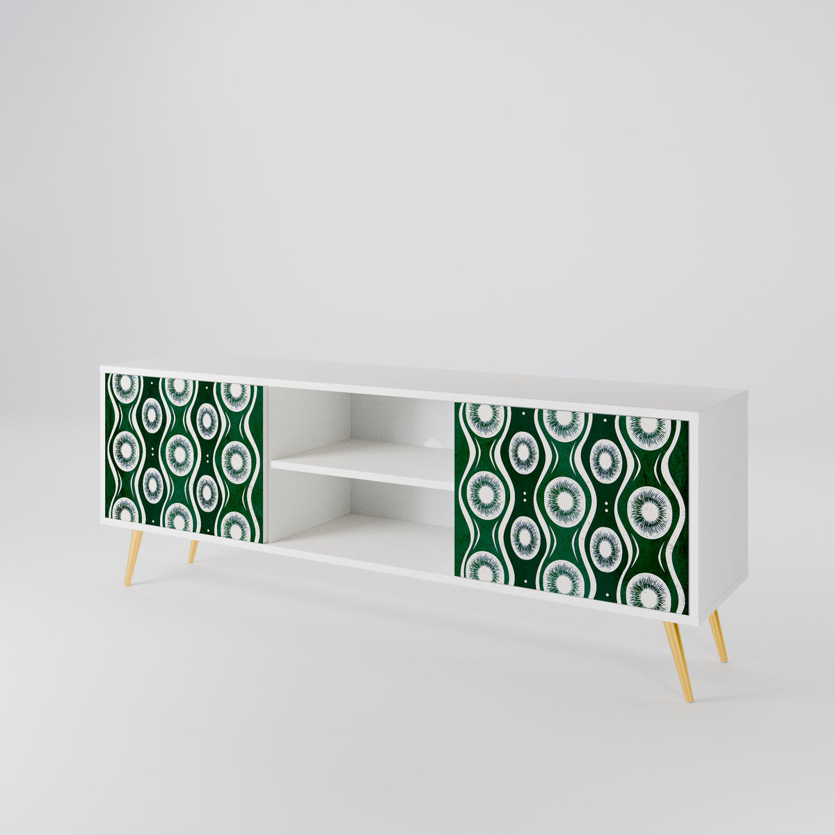 GREEN EYES Mueble de TV de 2 Puertas