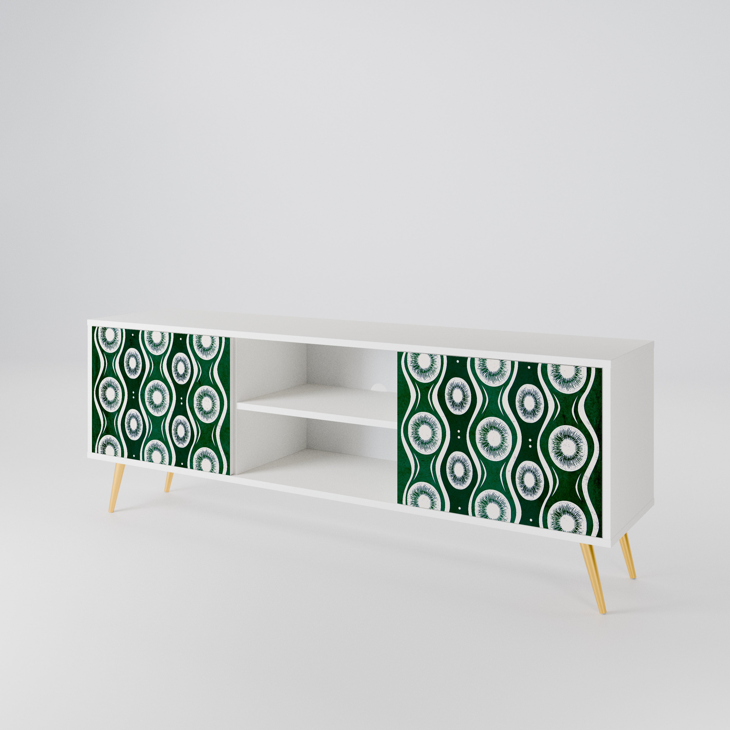 GREEN EYES Mueble de TV de 2 Puertas