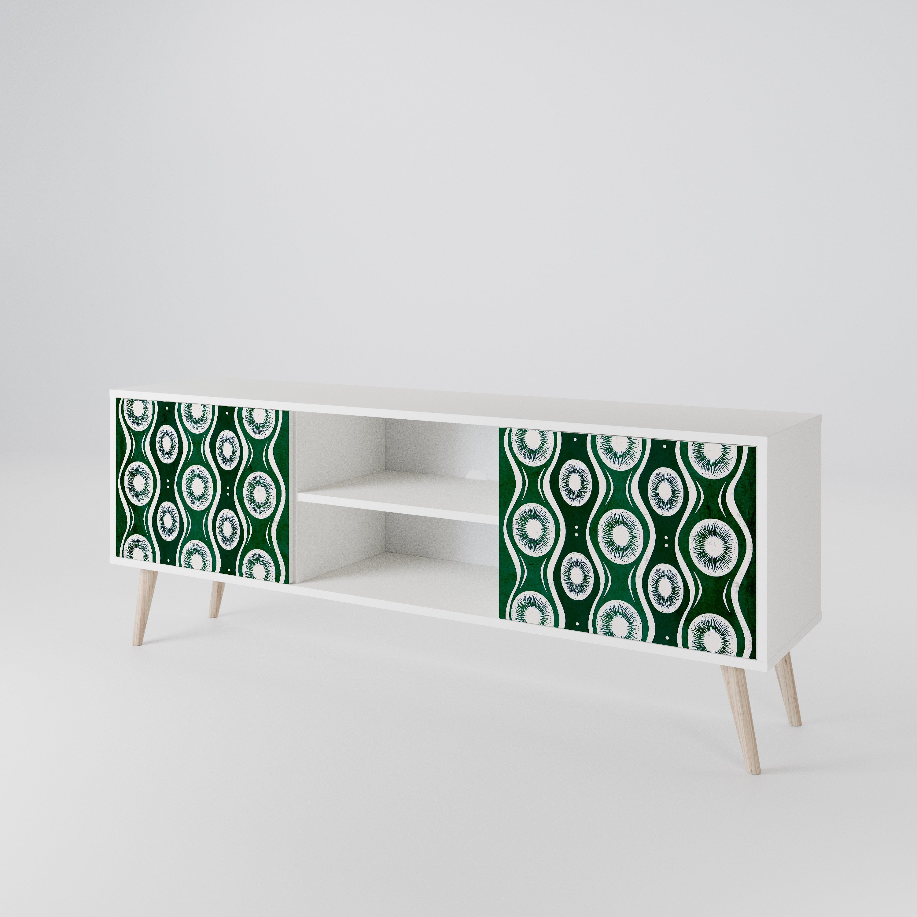 GREEN EYES Mueble de TV de 2 Puertas