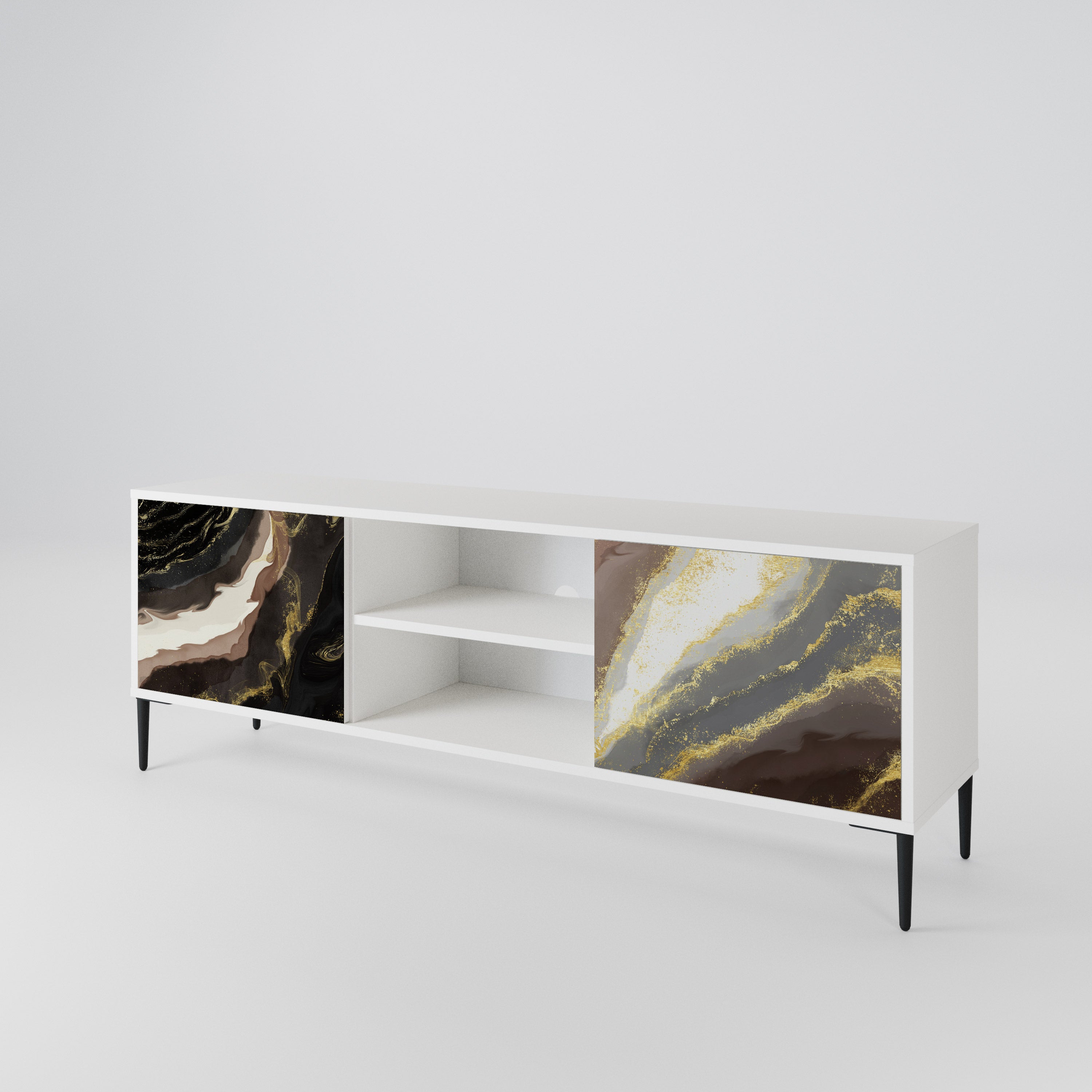 GOLD DUST Mueble de TV de 2 Puertas