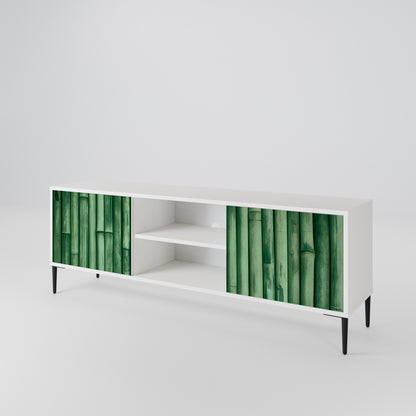 NATURAL GREEN Mueble de TV de 2 Puertas