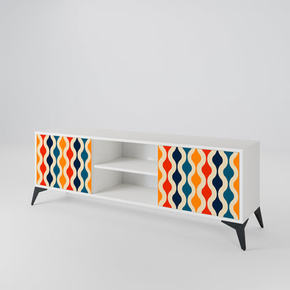 COLORFUL NOSTALGIA Mueble de TV de 2 Puertas