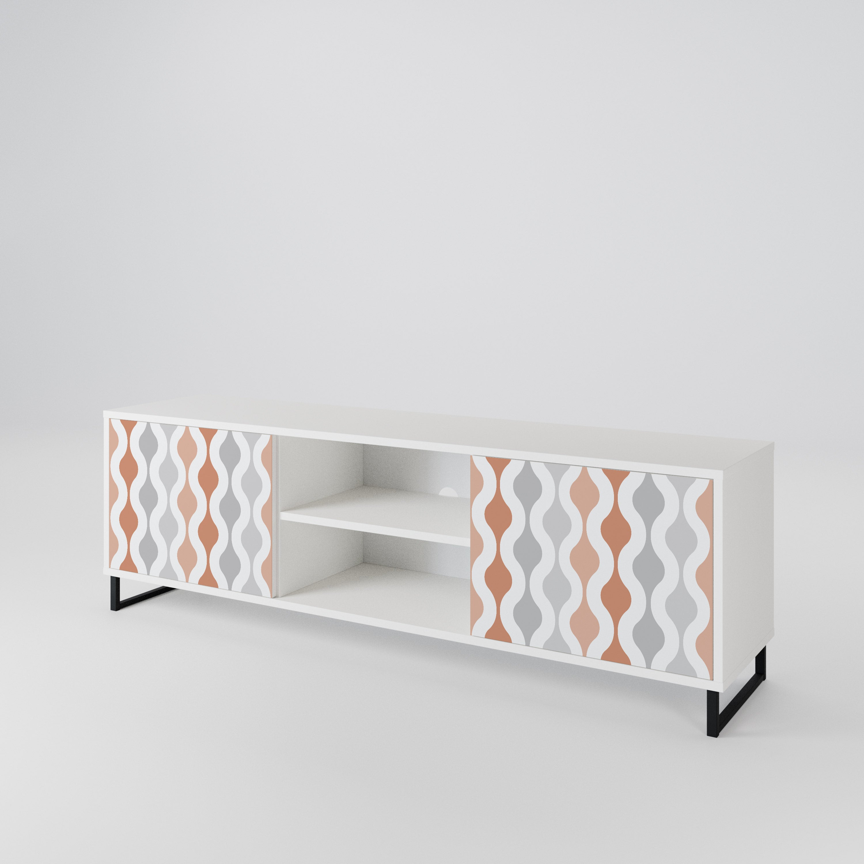 HAZY NOSTALGIA Mueble de TV de 2 Puertas