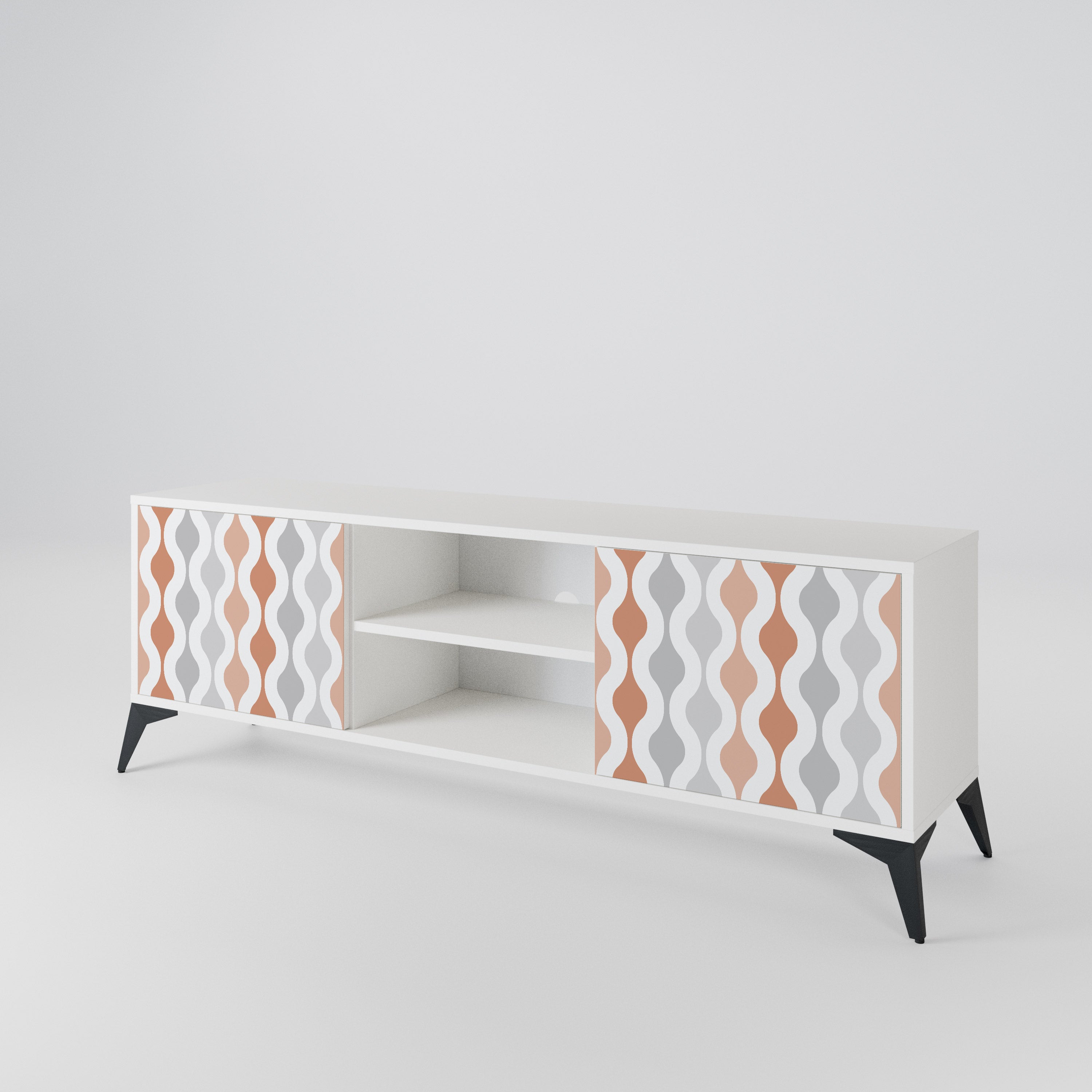 HAZY NOSTALGIA Mueble de TV de 2 Puertas