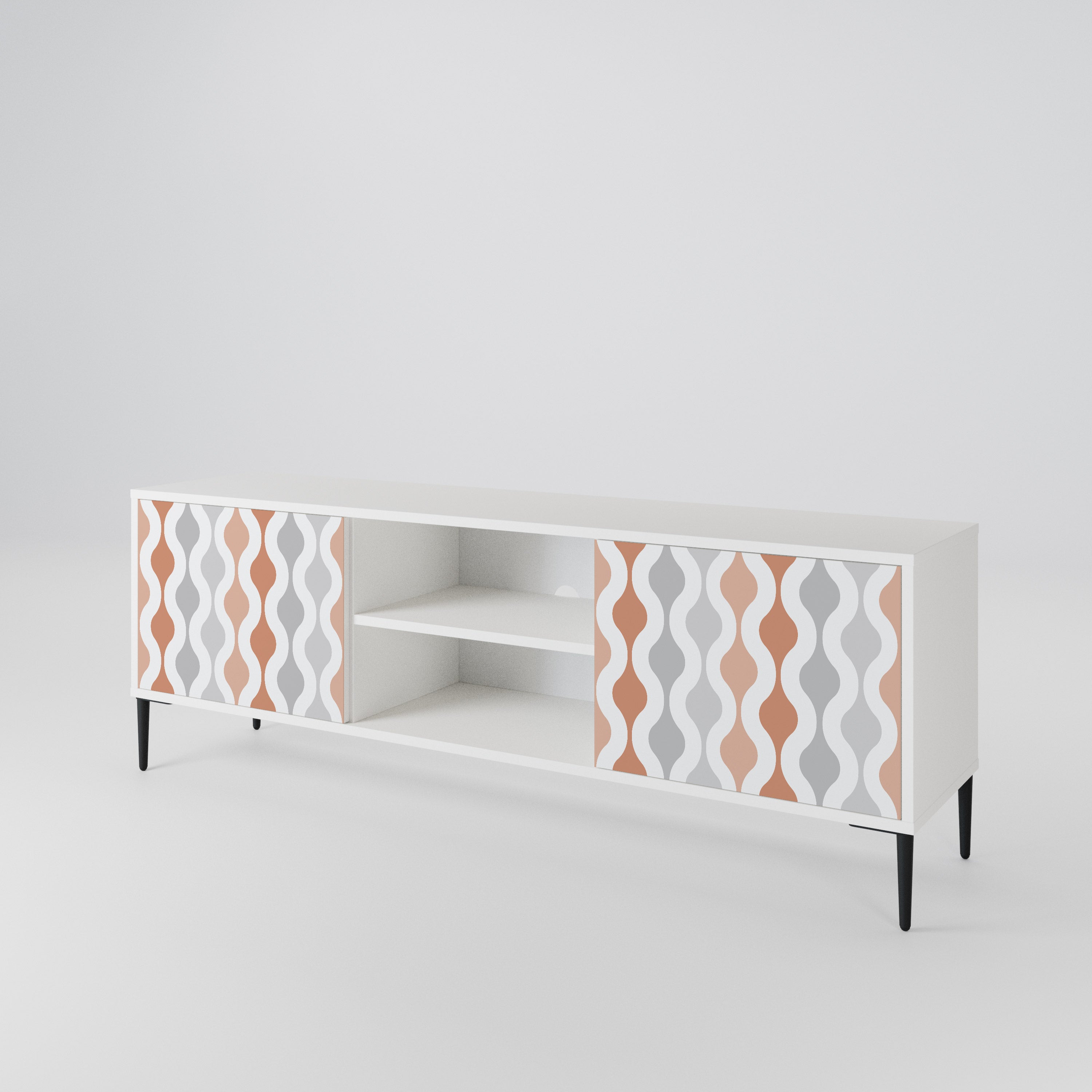 HAZY NOSTALGIA Mueble de TV de 2 Puertas