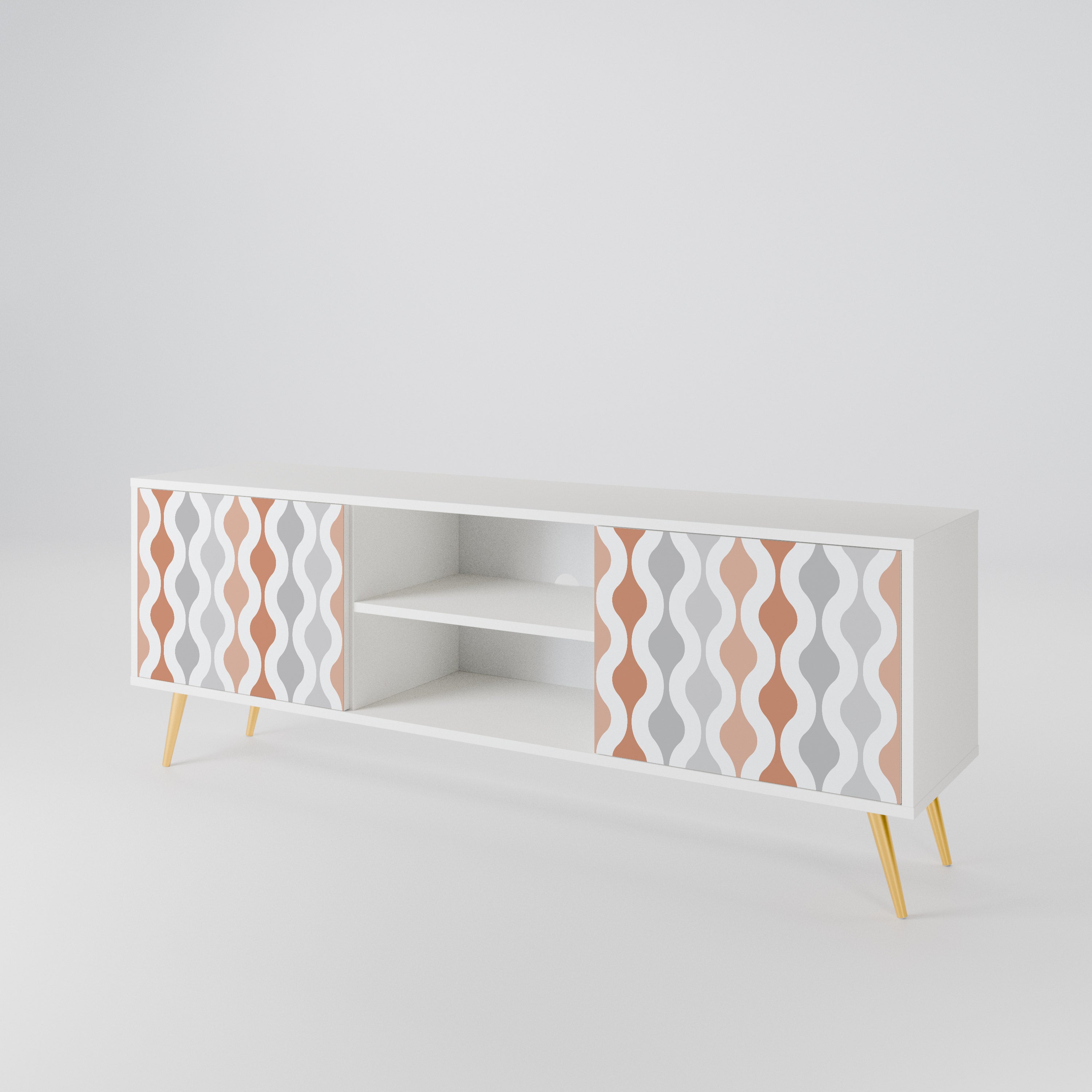 HAZY NOSTALGIA Mueble de TV de 2 Puertas