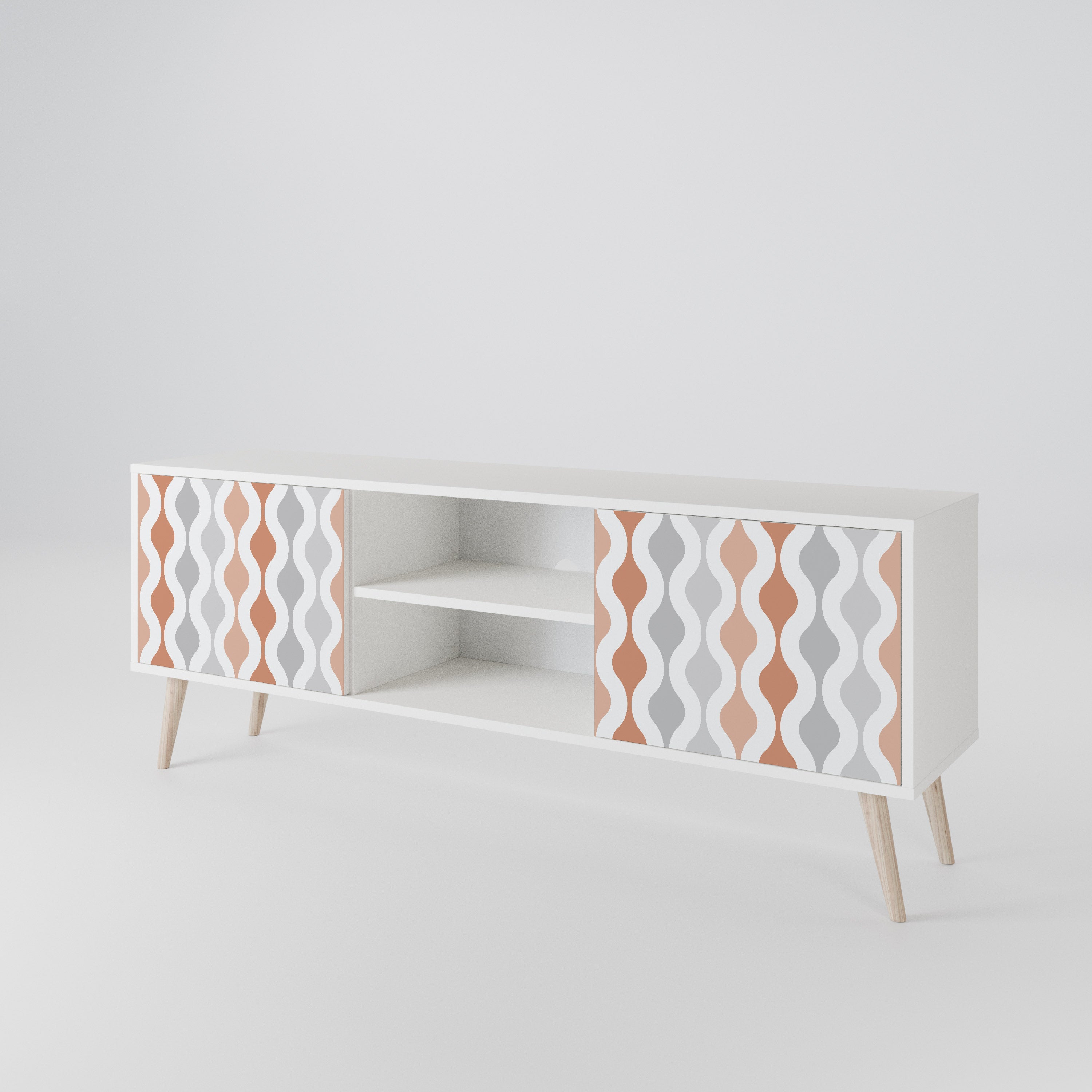 HAZY NOSTALGIA Mueble de TV de 2 Puertas