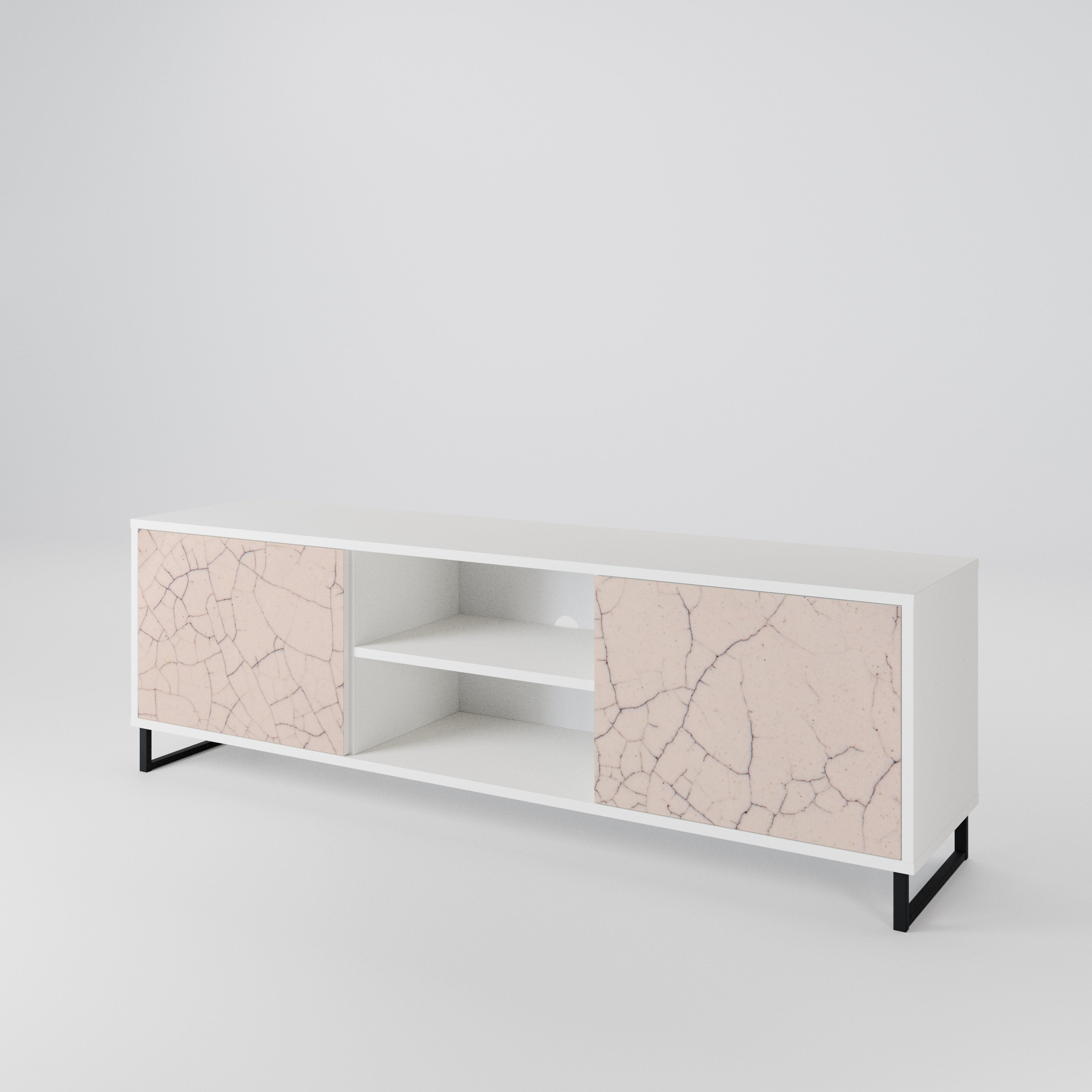 CERAMIC TEXTURE Mueble de TV de 2 Puertas