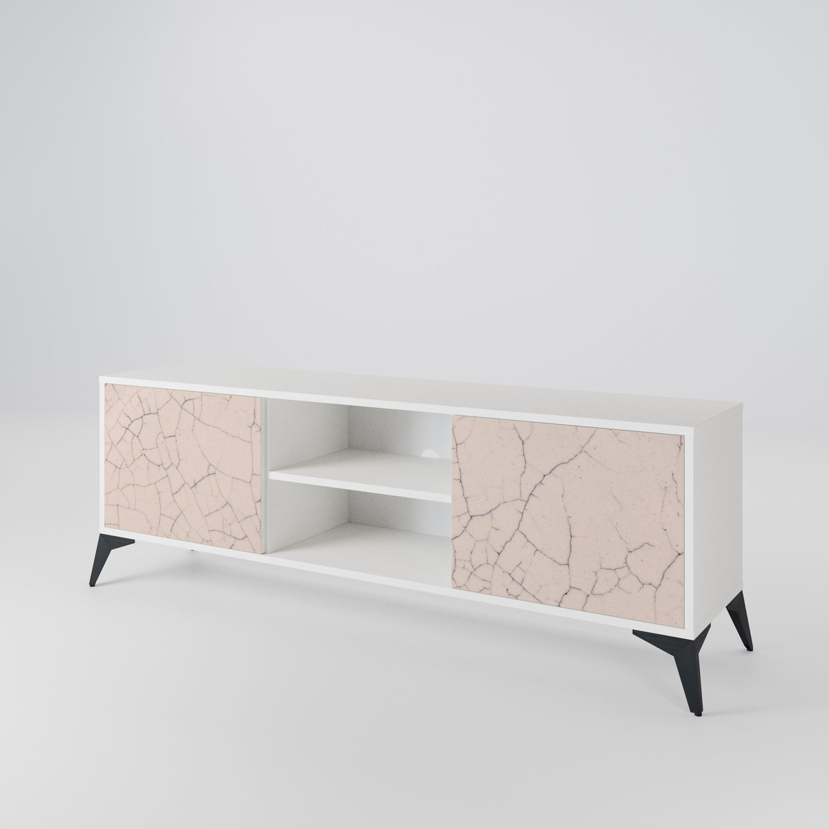 CERAMIC TEXTURE Mueble de TV de 2 Puertas