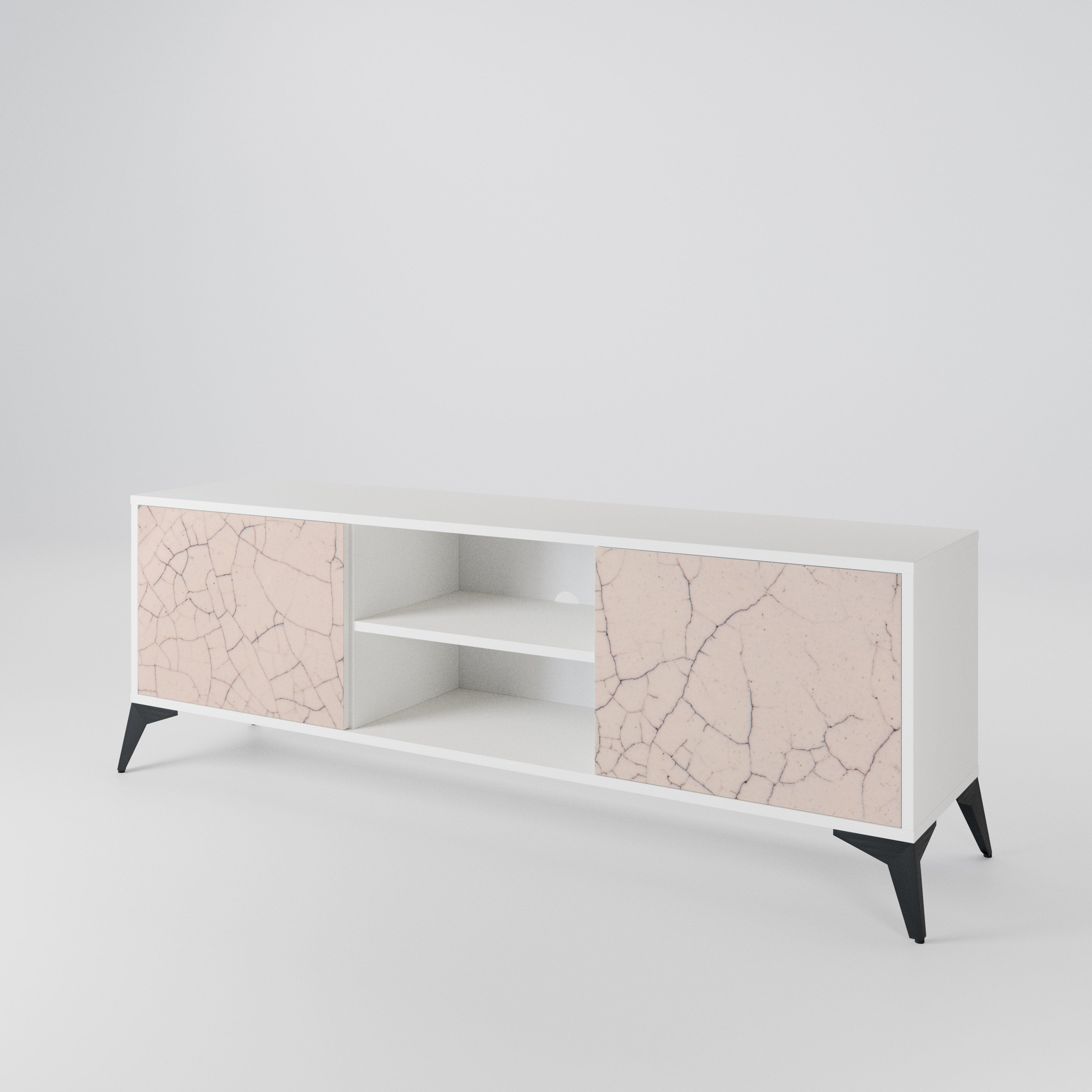 CERAMIC TEXTURE Mueble de TV de 2 Puertas