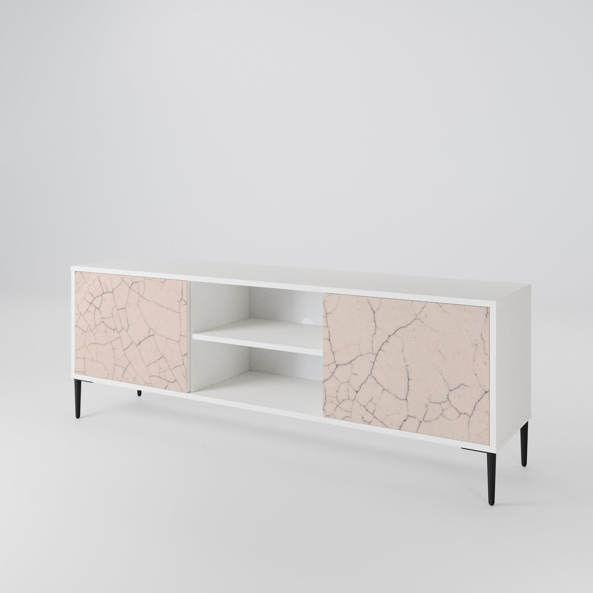 CERAMIC TEXTURE Mueble de TV de 2 Puertas