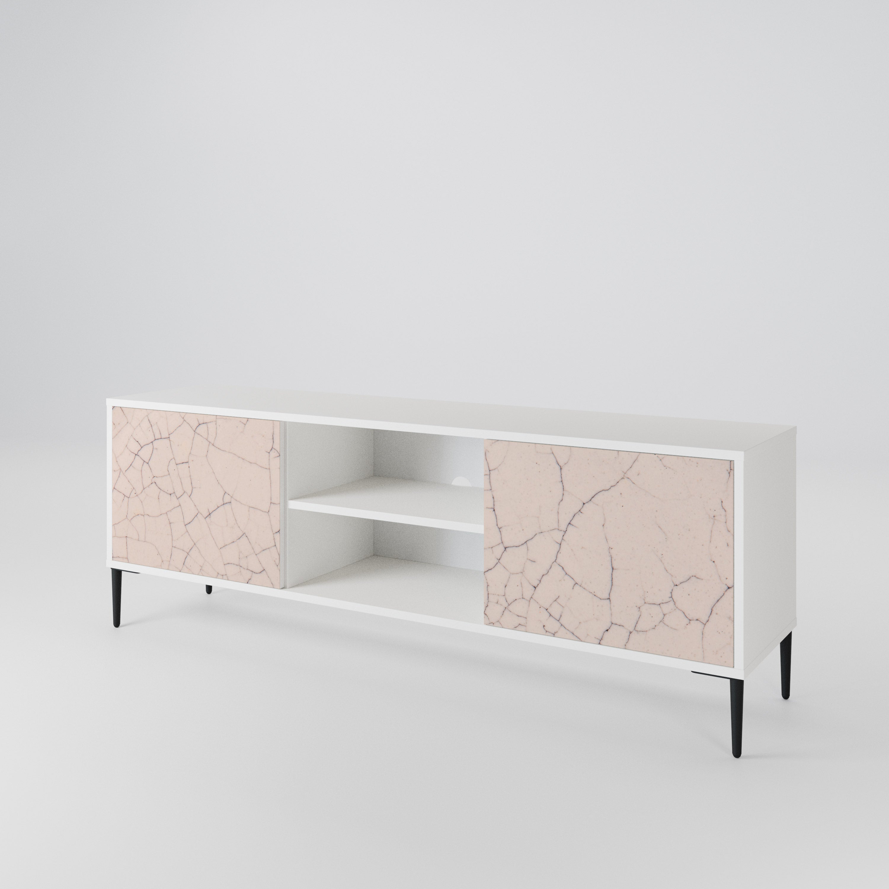 CERAMIC TEXTURE Mueble de TV de 2 Puertas