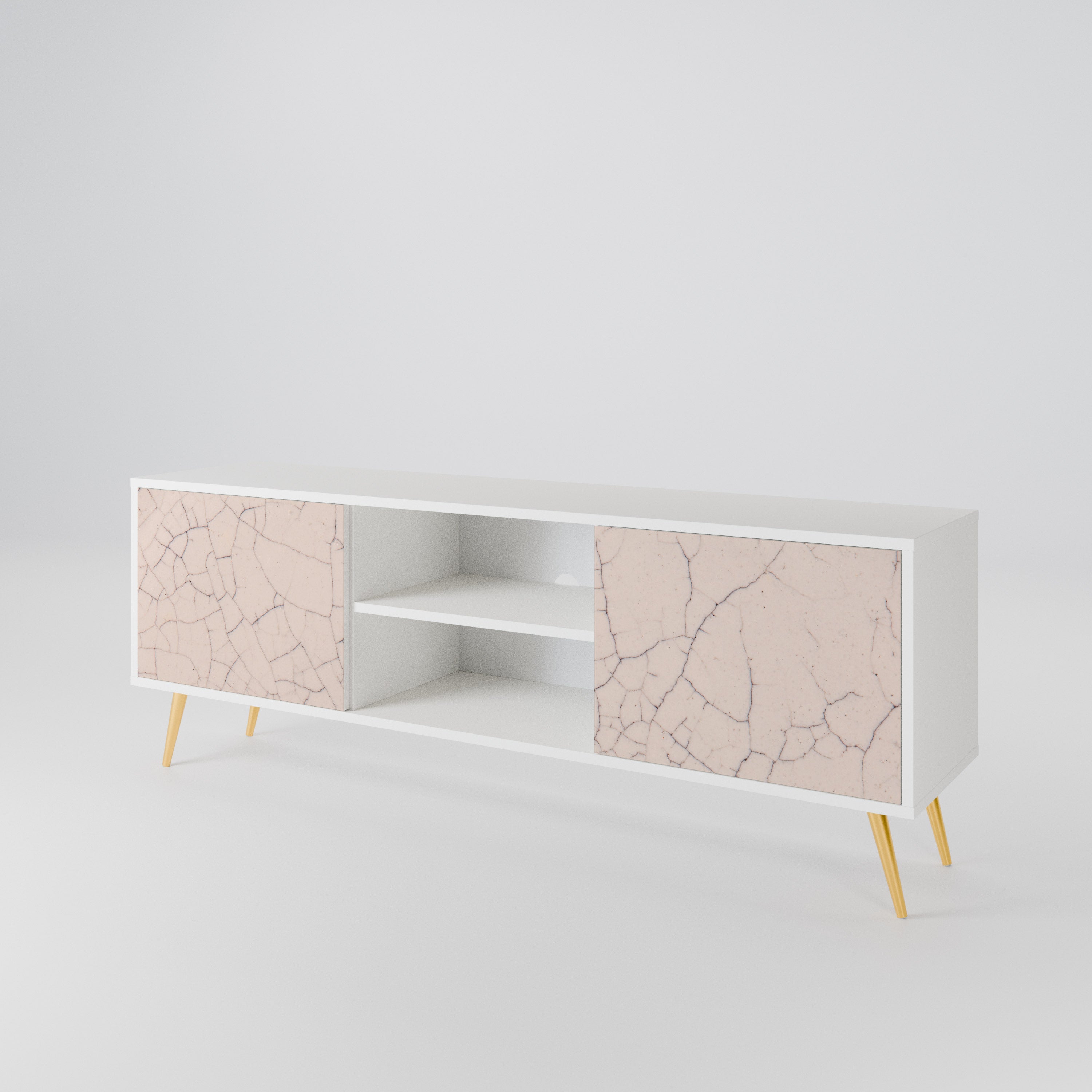 CERAMIC TEXTURE Mueble de TV de 2 Puertas