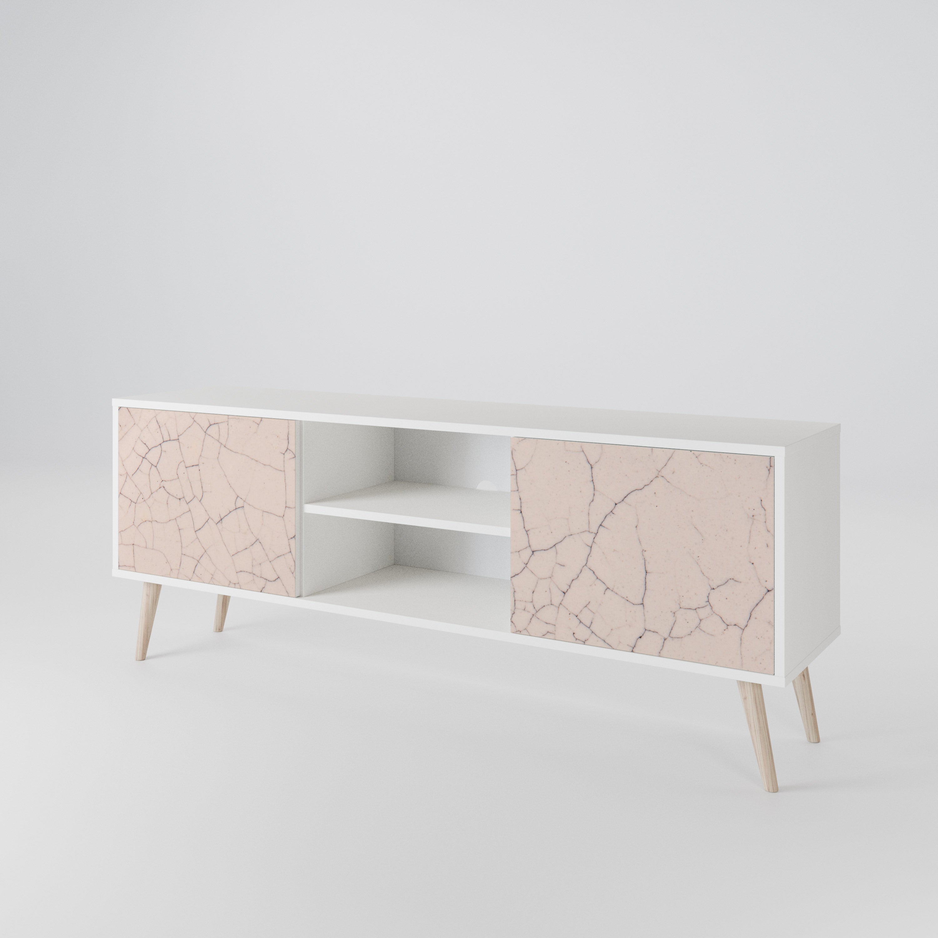 CERAMIC TEXTURE Mueble de TV de 2 Puertas