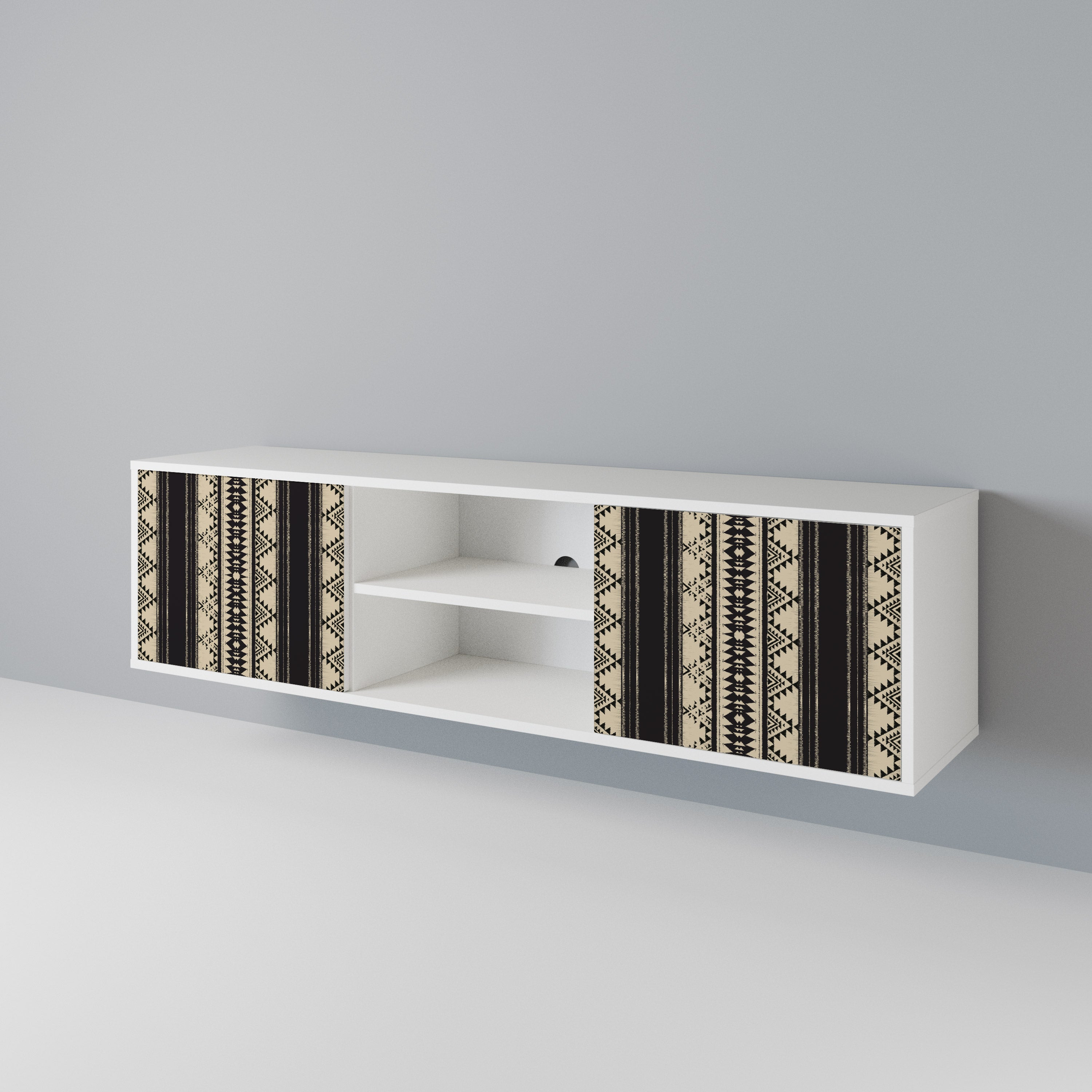 AZTEC Mueble de TV de 2 Puertas