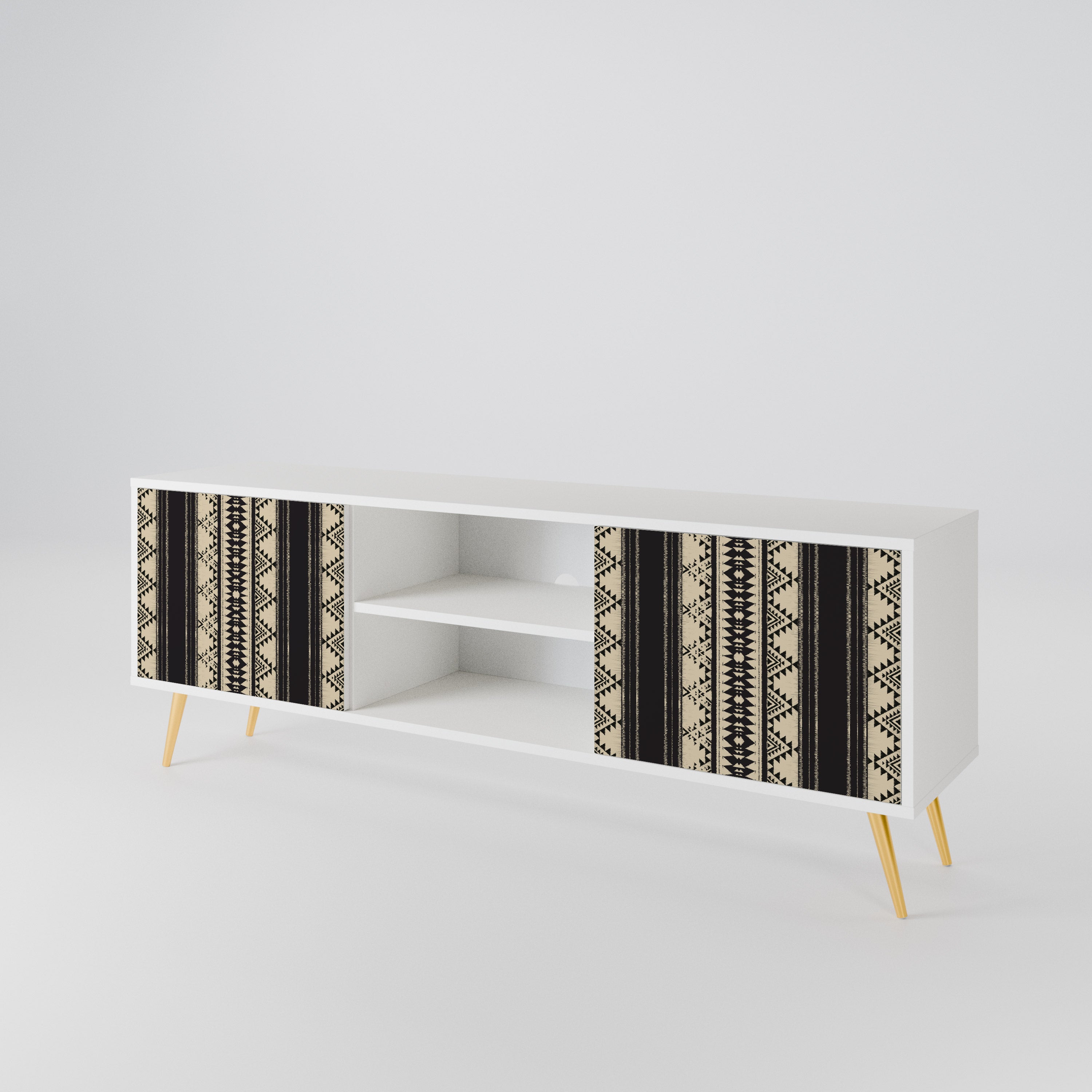 AZTEC Mueble de TV de 2 Puertas