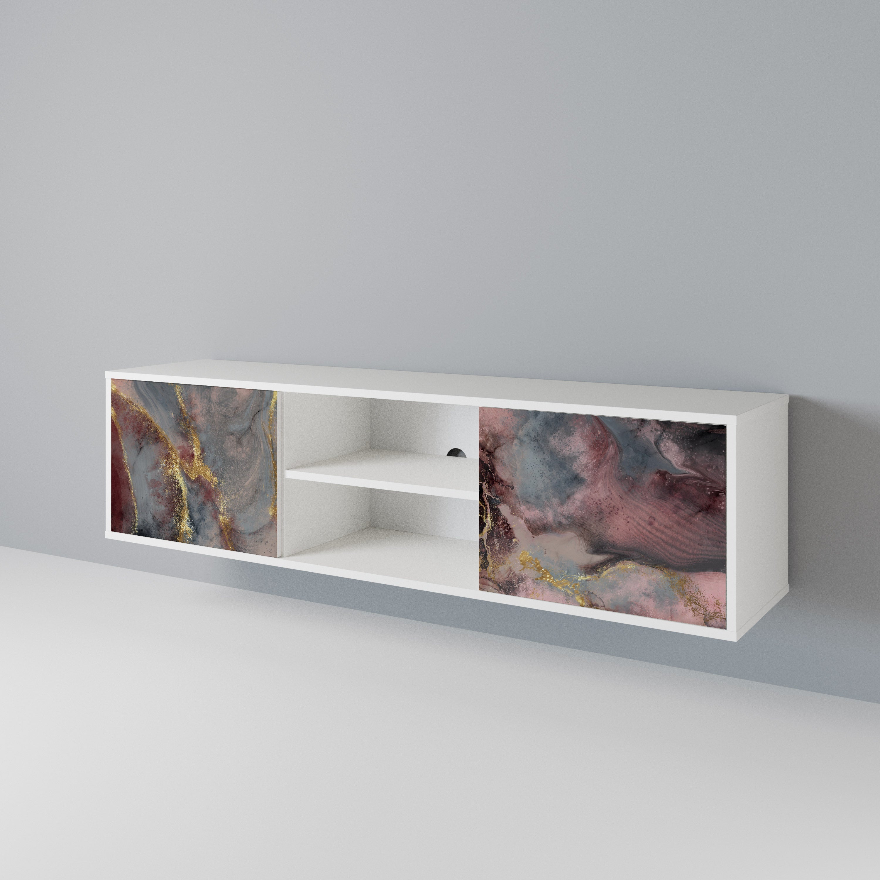 GOLDEN TIDES Mueble de TV de 2 Puertas