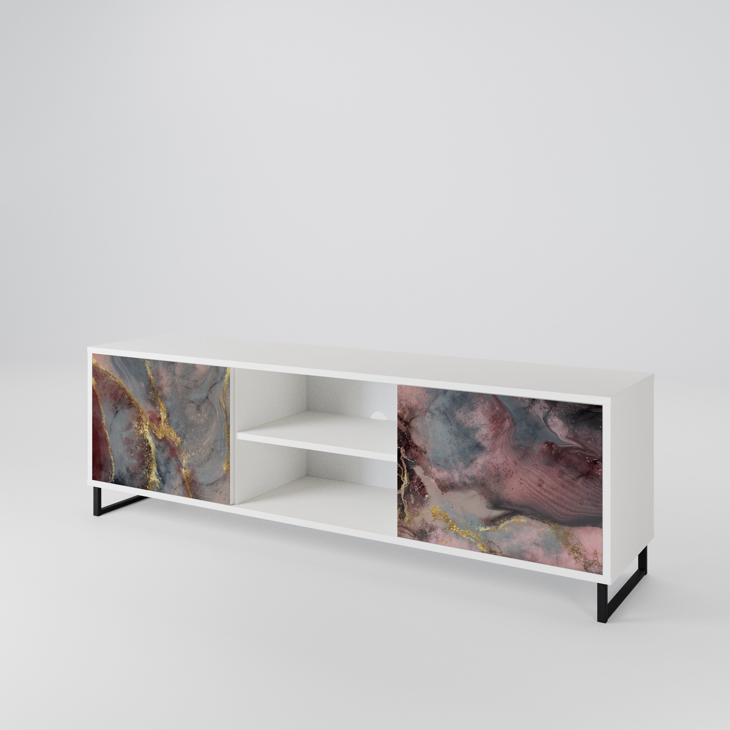GOLDEN TIDES Mueble de TV de 2 Puertas