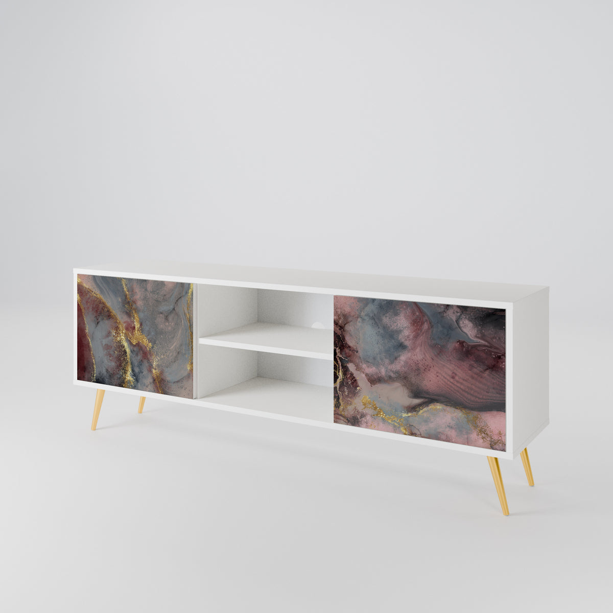 GOLDEN TIDES Mueble de TV de 2 Puertas