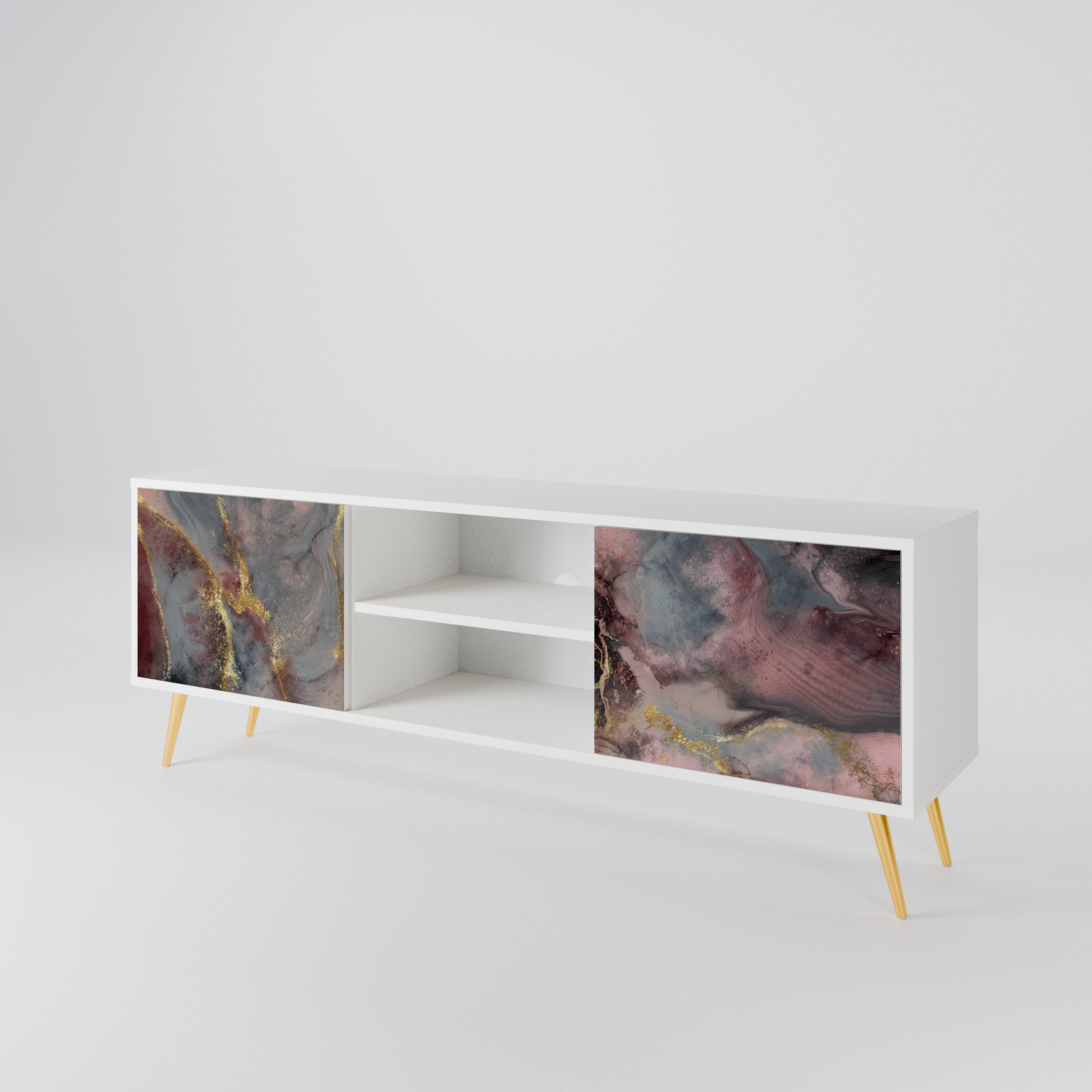 GOLDEN TIDES Mueble de TV de 2 Puertas
