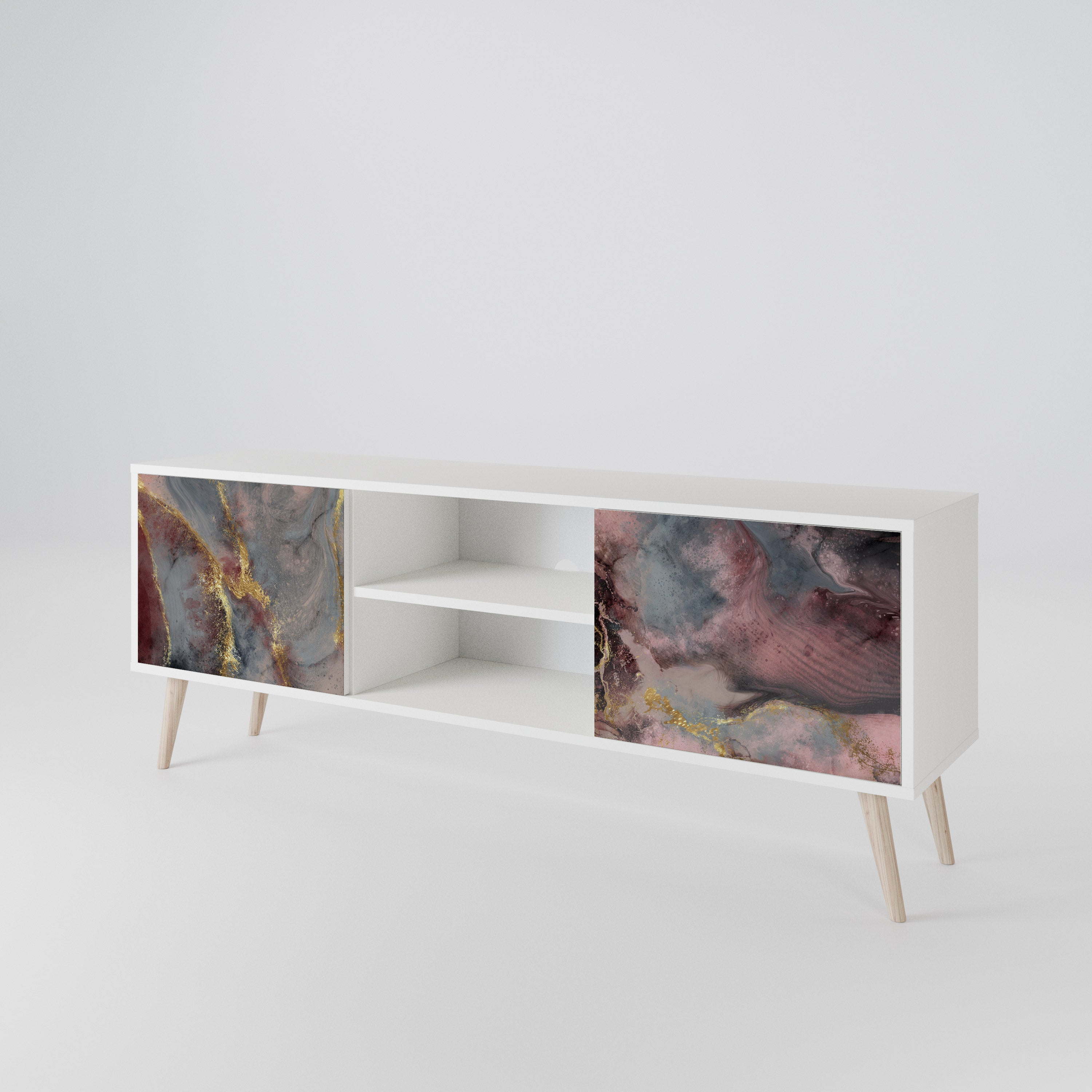 GOLDEN TIDES Mueble de TV de 2 Puertas