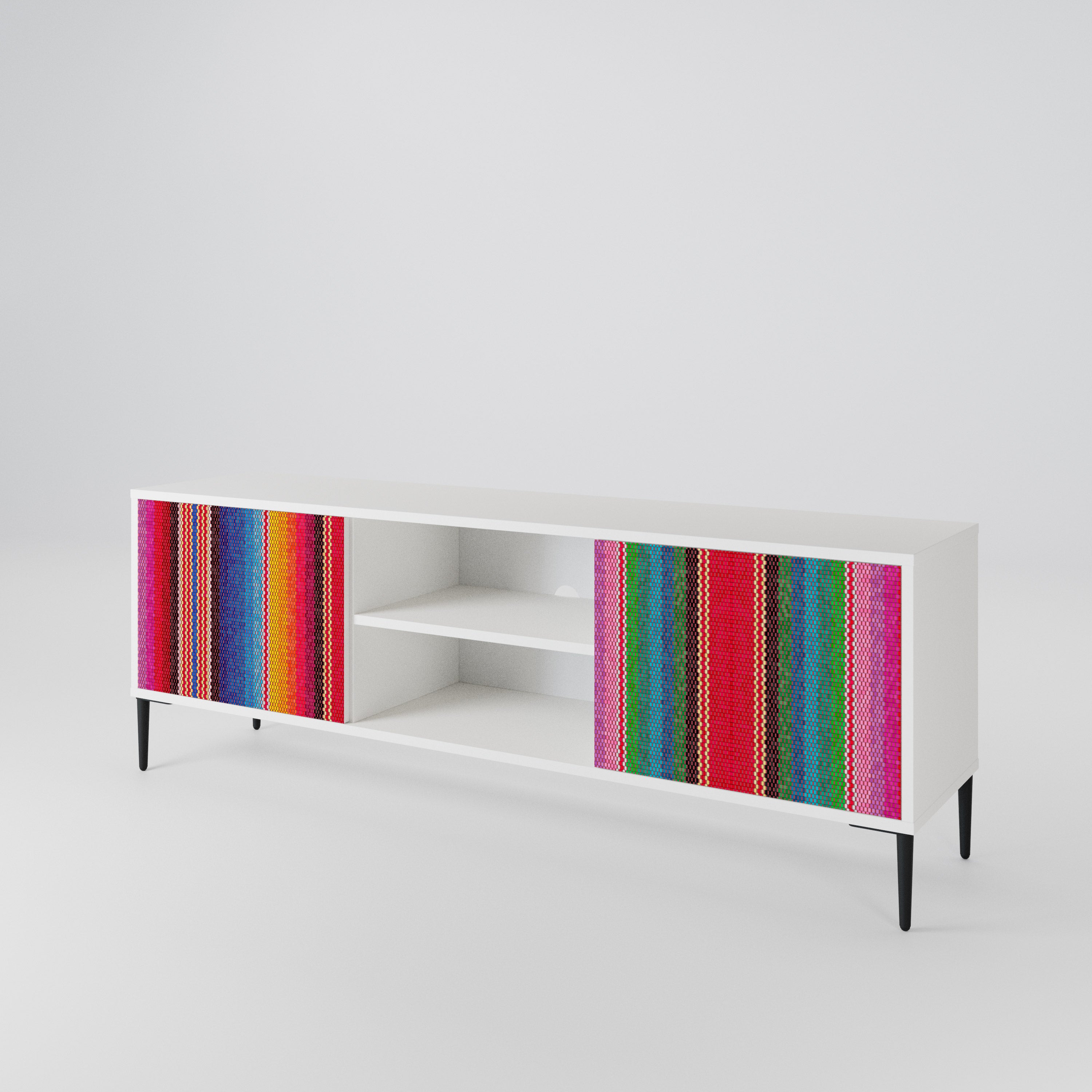 ETHNIC MEXICAN Mueble de TV de 2 Puertas