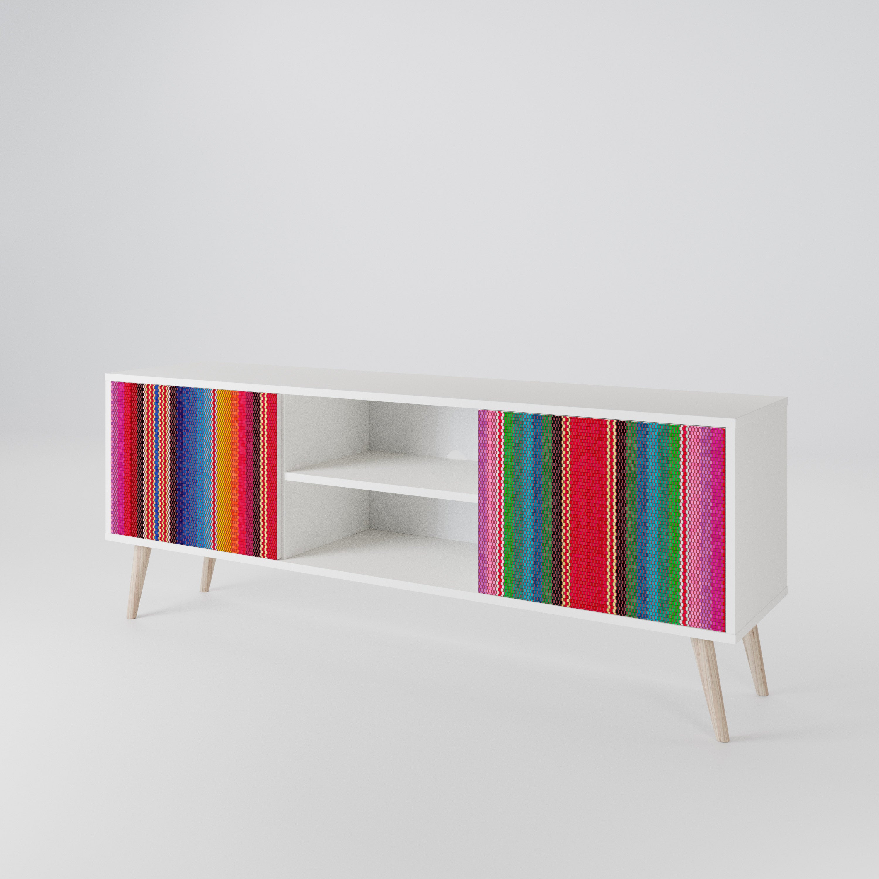 ETHNIC MEXICAN Mueble de TV de 2 Puertas