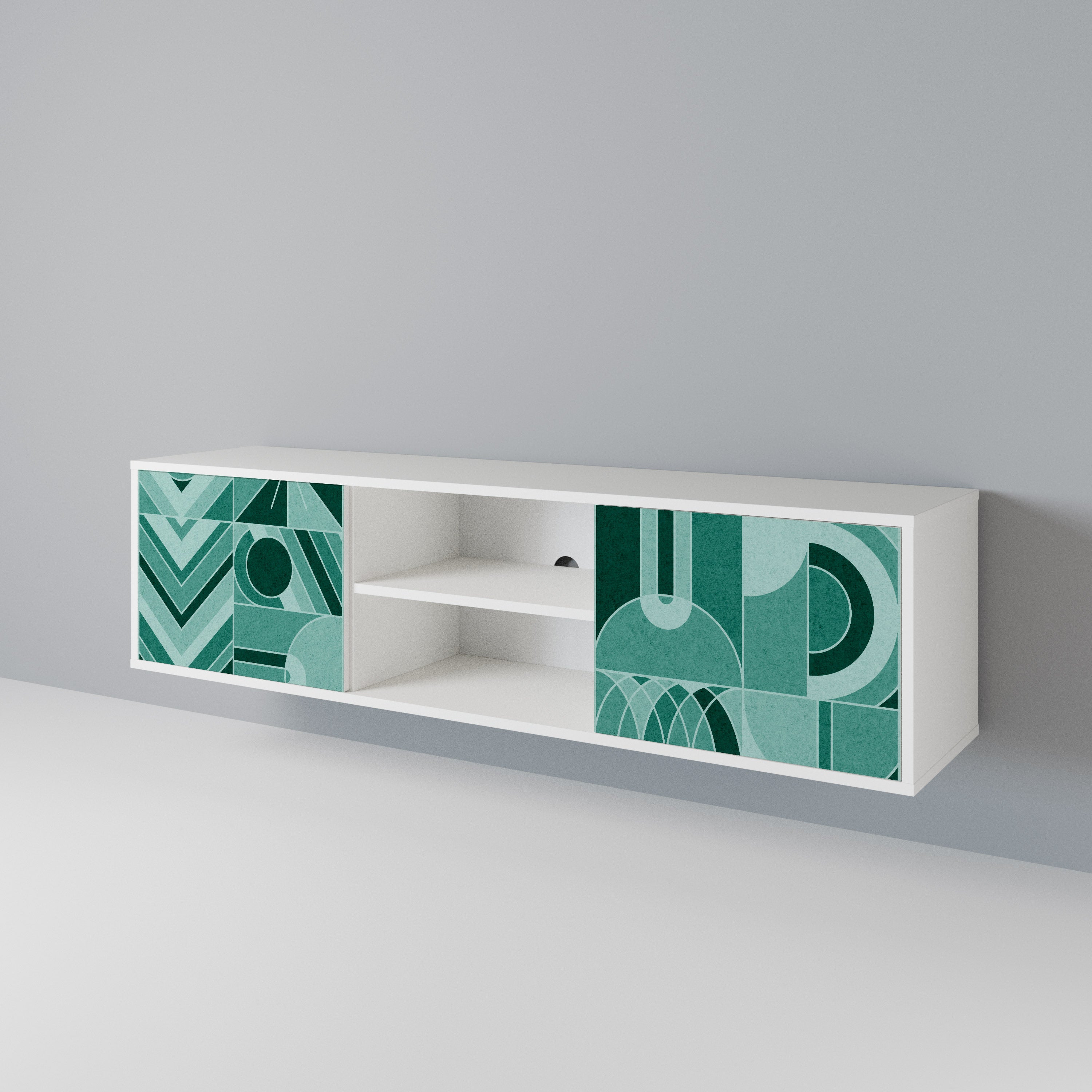 HARMONIC GRID Mueble de TV de 2 Puertas