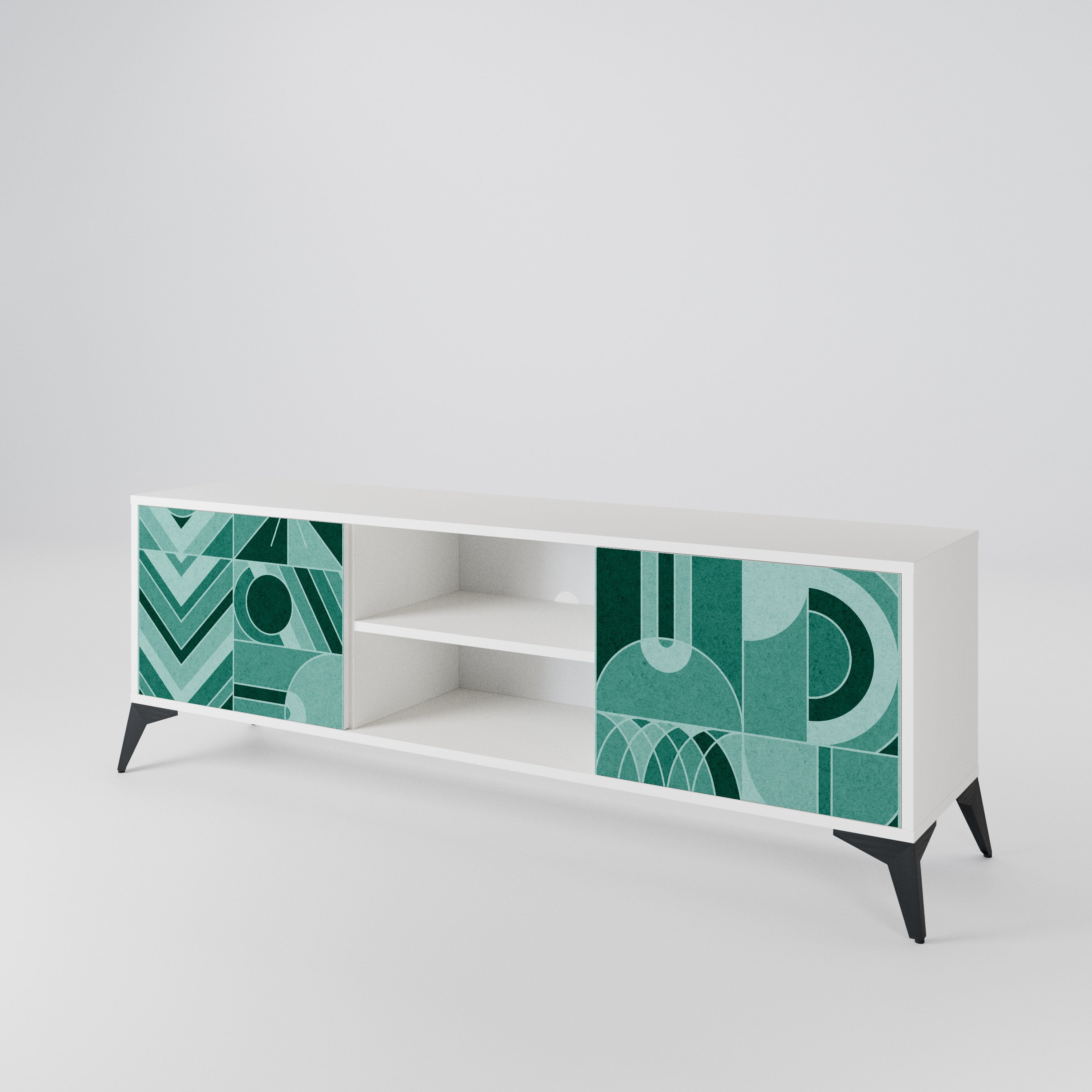 HARMONIC GRID Mueble de TV de 2 Puertas