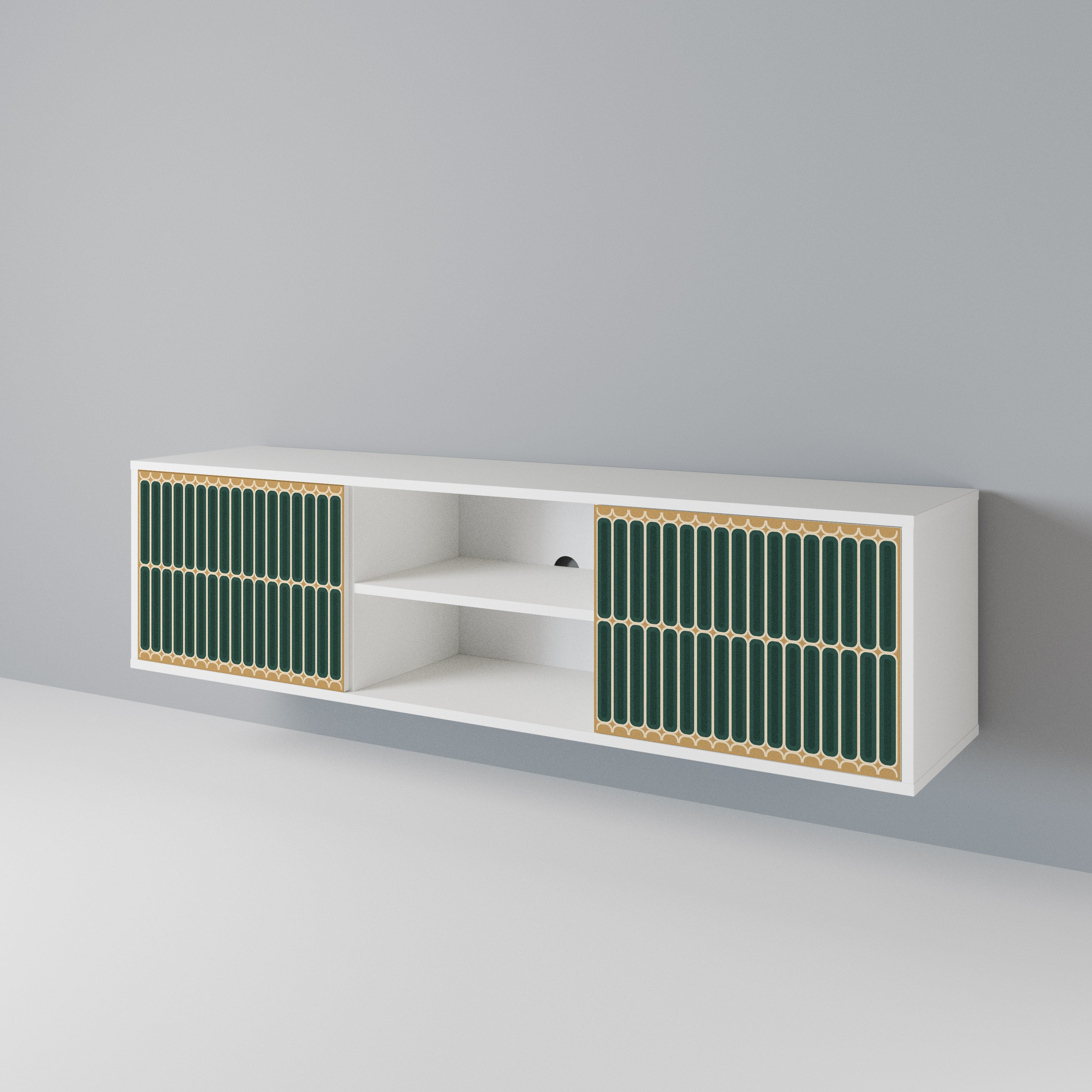 ILUSION GATE Mueble de TV de 2 Puertas