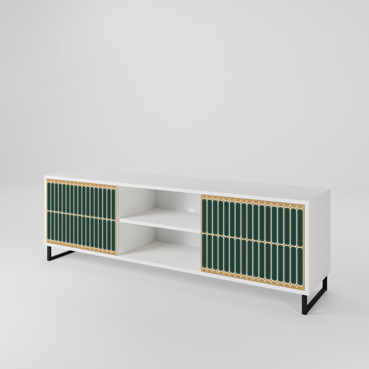 ILUSION GATE Mueble de TV de 2 Puertas