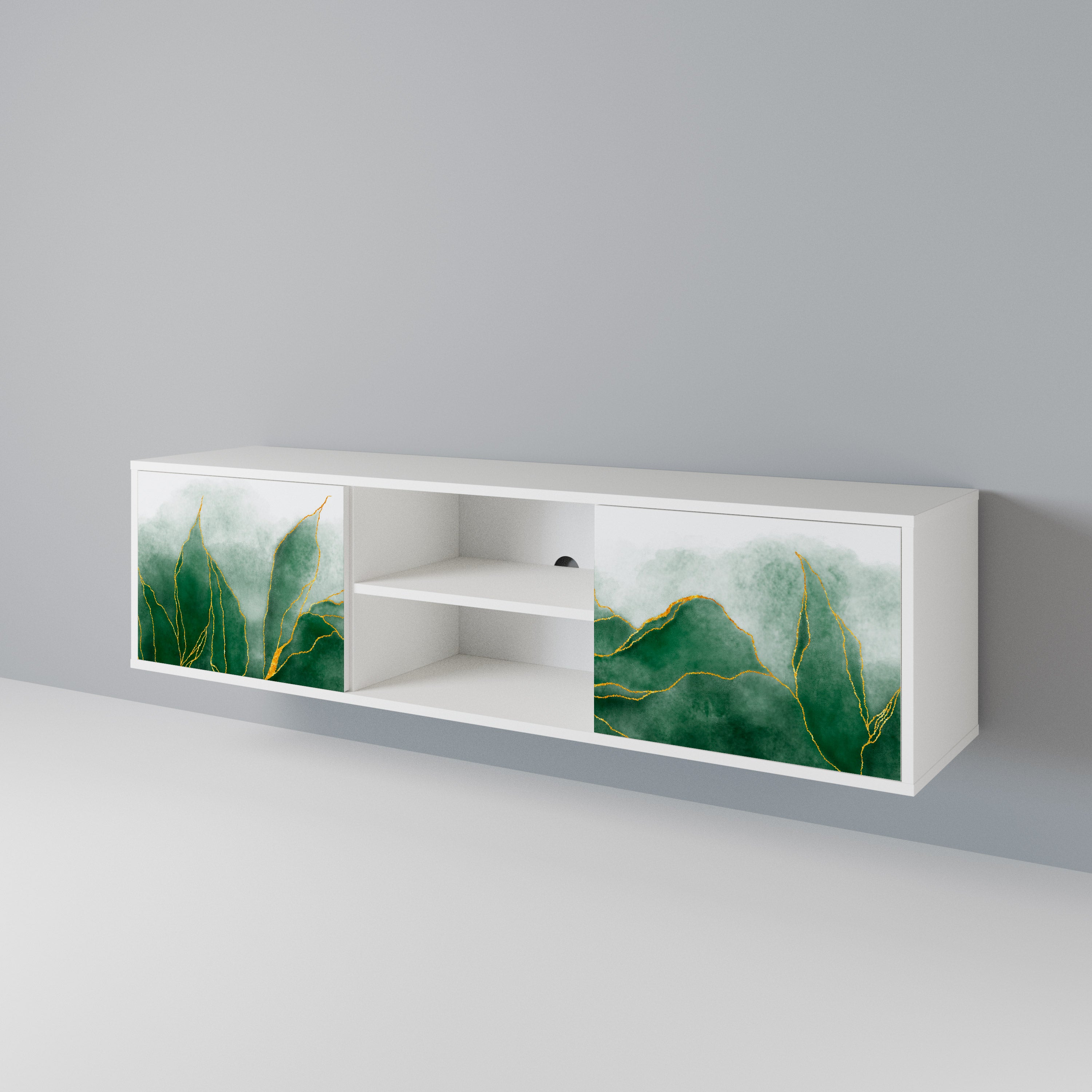 EXPENSIVE NATURE Mueble de TV de 2 Puertas
