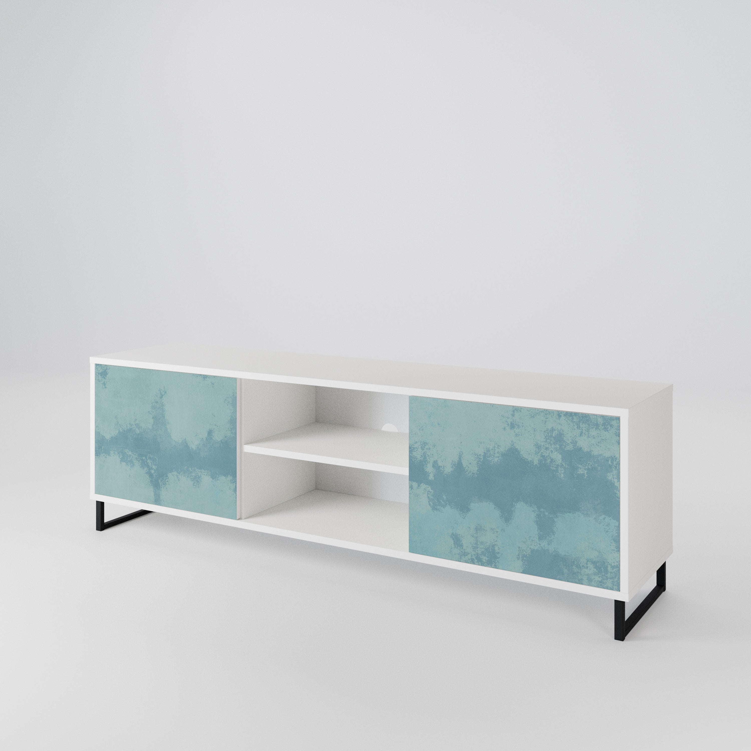 SKY WASH Mueble de TV de 2 Puertas