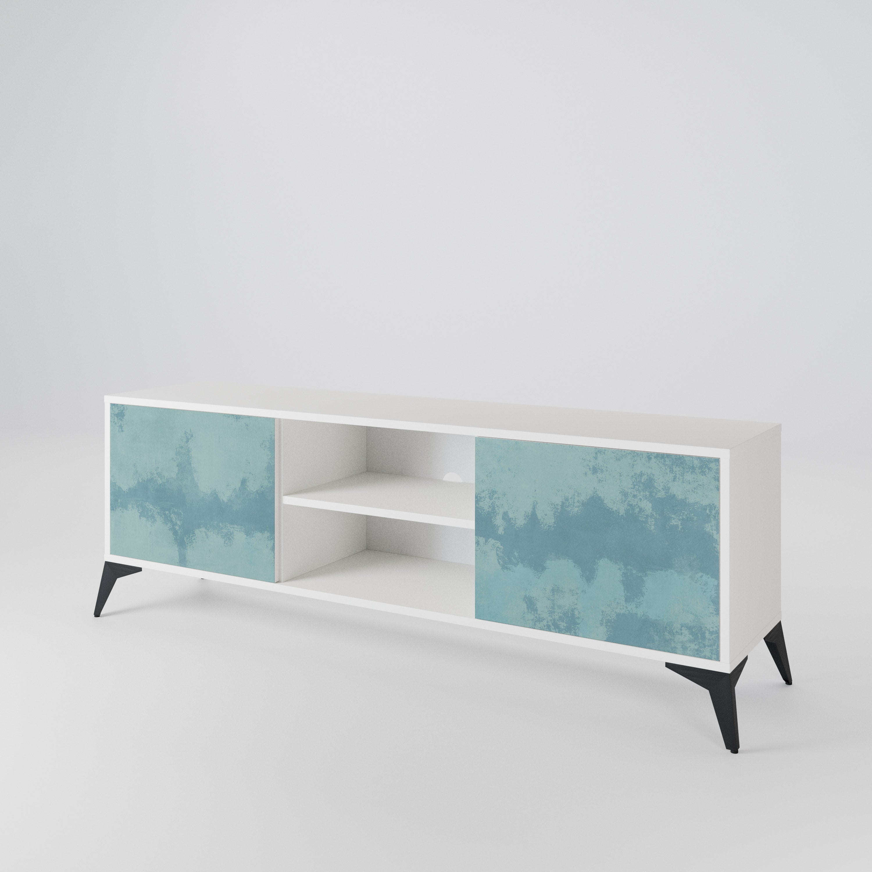 SKY WASH Mueble de TV de 2 Puertas
