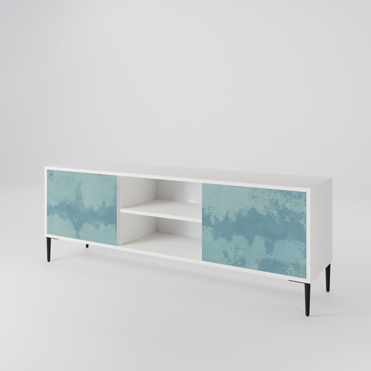 SKY WASH Mueble de TV de 2 Puertas