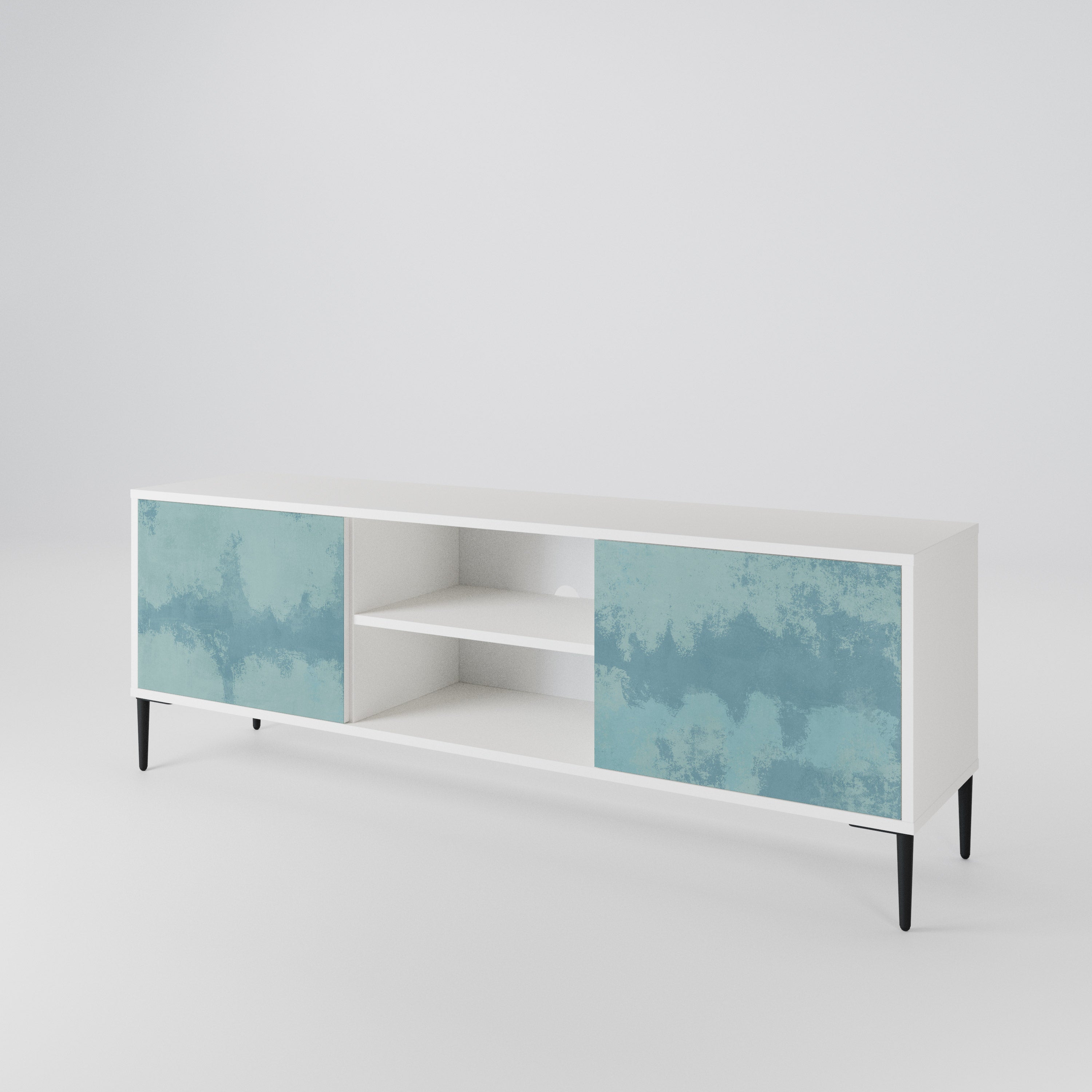 SKY WASH Mueble de TV de 2 Puertas