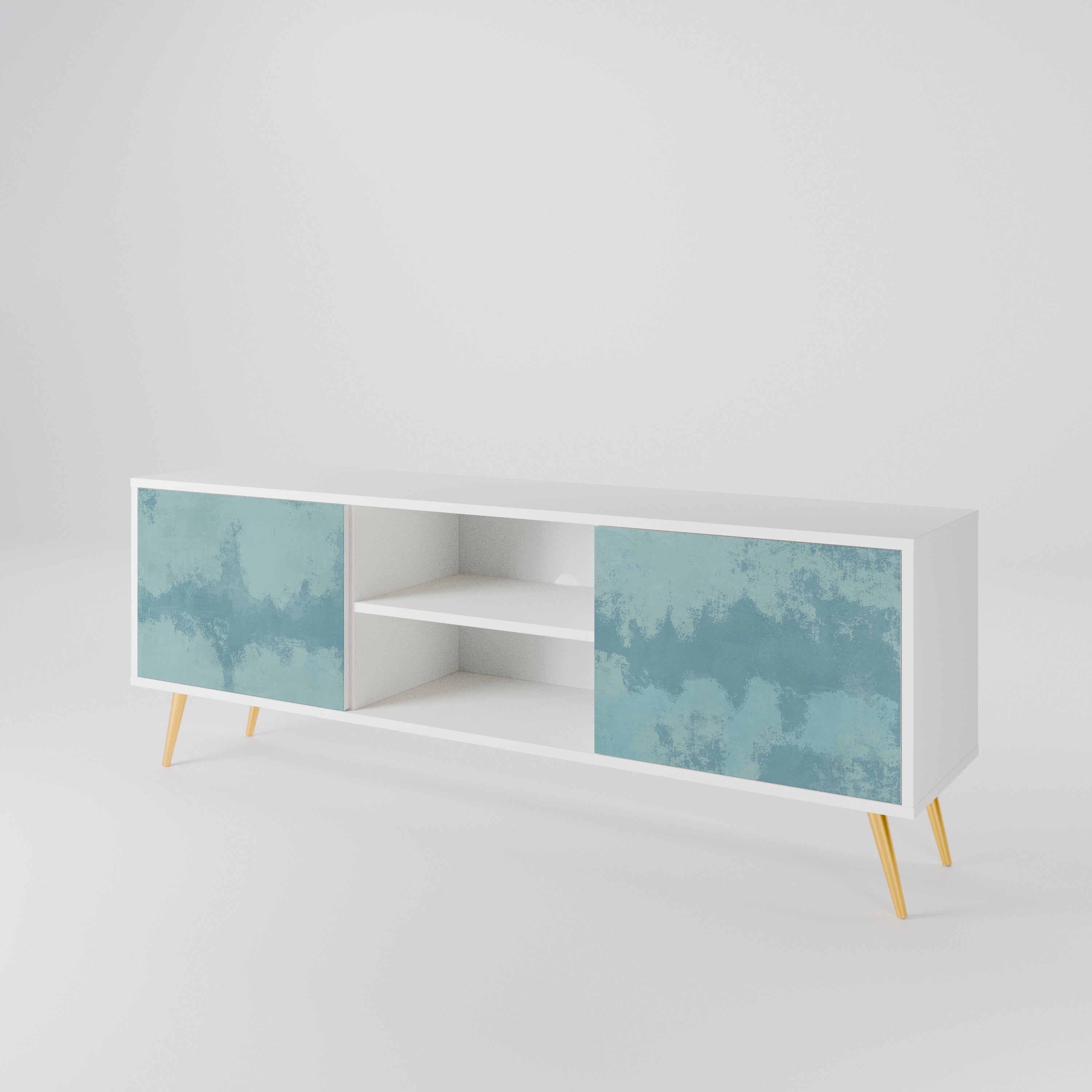 SKY WASH Mueble de TV de 2 Puertas